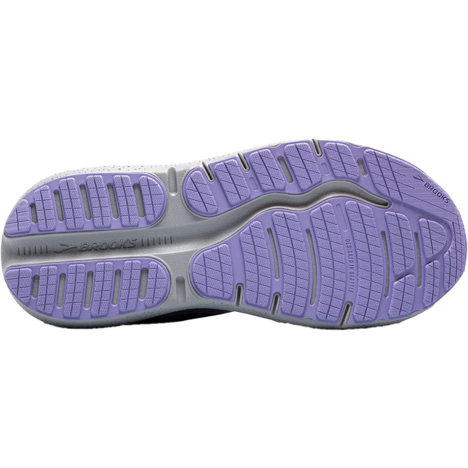 Womens Brooks Women's Brooks Ghost Max 2 Ebony/Sweet Lavender/Alloy Mesh (Neutral Support) Ebony/Sweet Lavender/Alloy