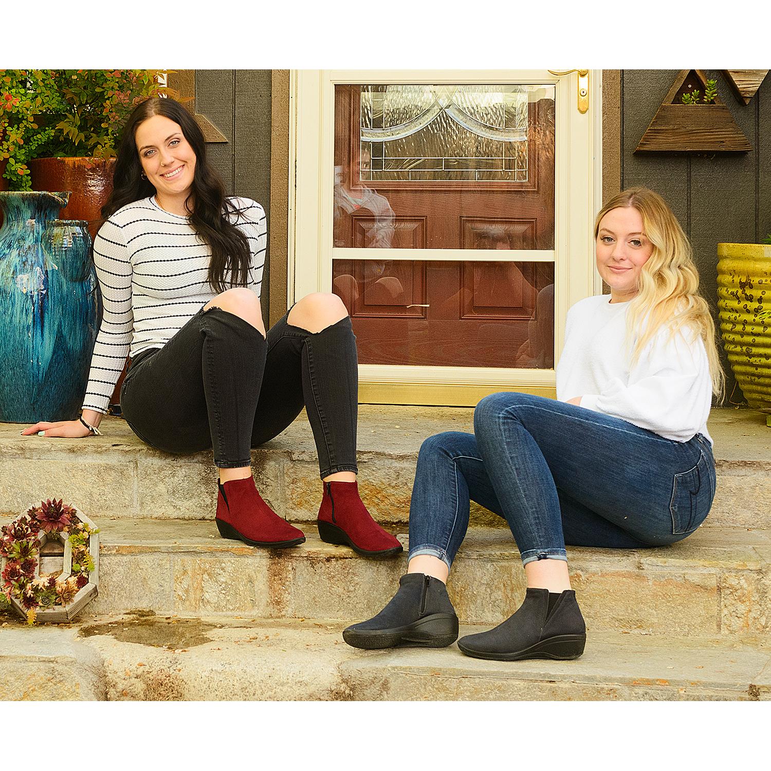 Womens Arcopedico Arcopedico Luana Women's Vegan Booties Anthracite Synthetic Anthracite Synthetic