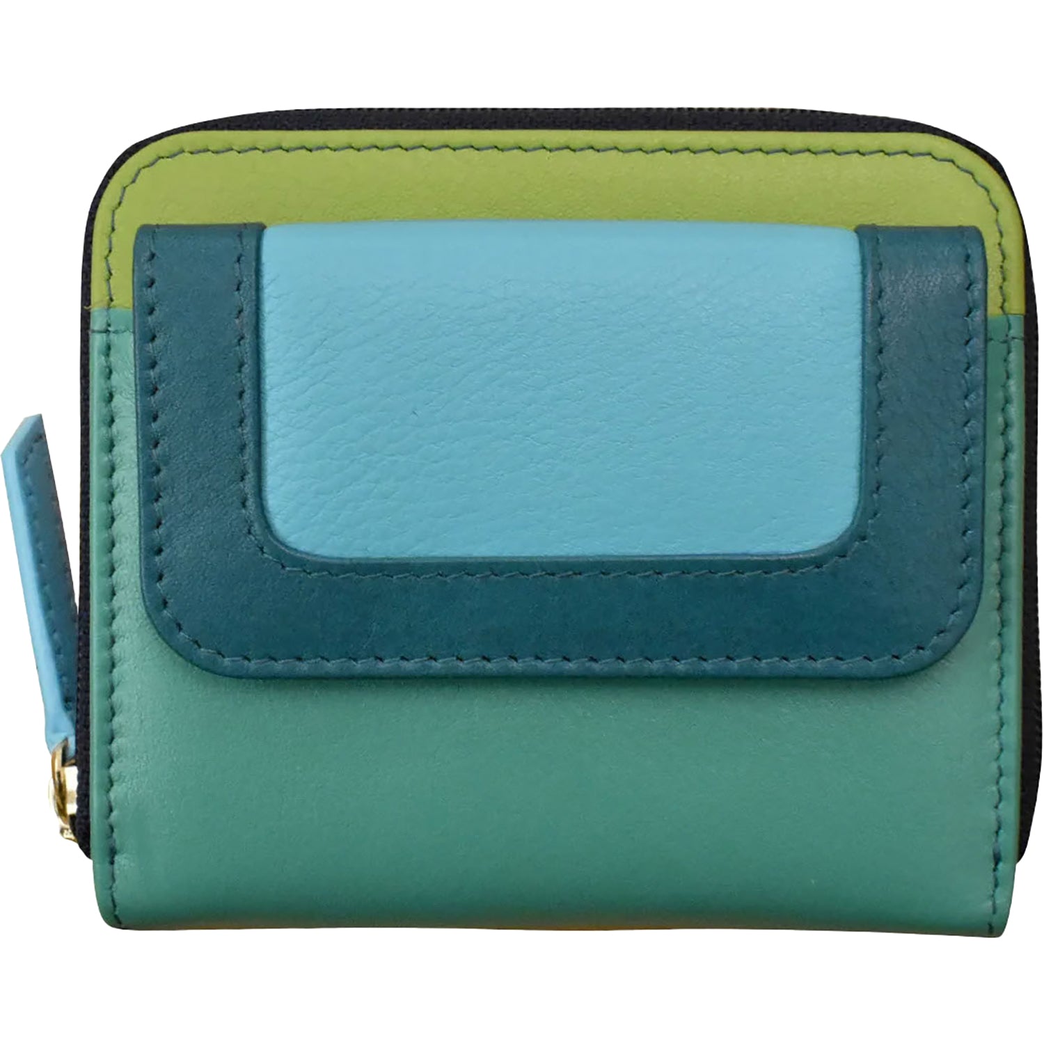 Womens Ili new york ili New York Small Pocket Wallet Wallet Serenity Multi Leather Serenity Multi Leather