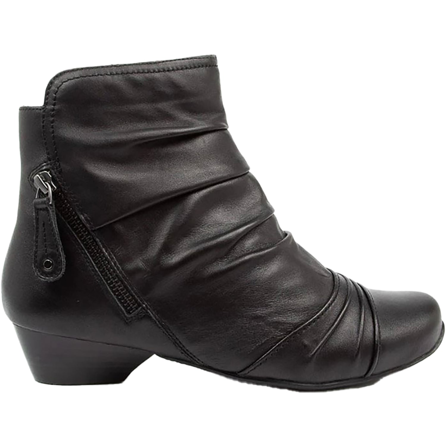 Womens Ziera Ziera Camryn Wide Women's Boots Black Leather Black Leather