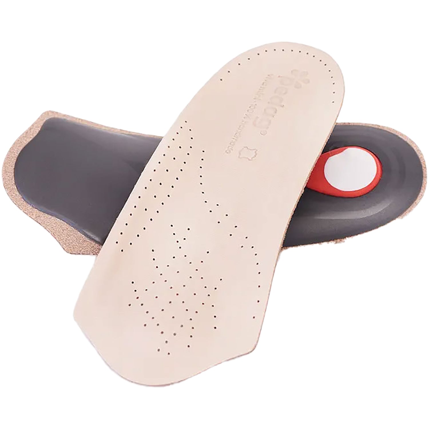 Unisex Pedag Unisex Pedag Viva Mini 3/4 Orthotic Insoles Tan Leather Tan