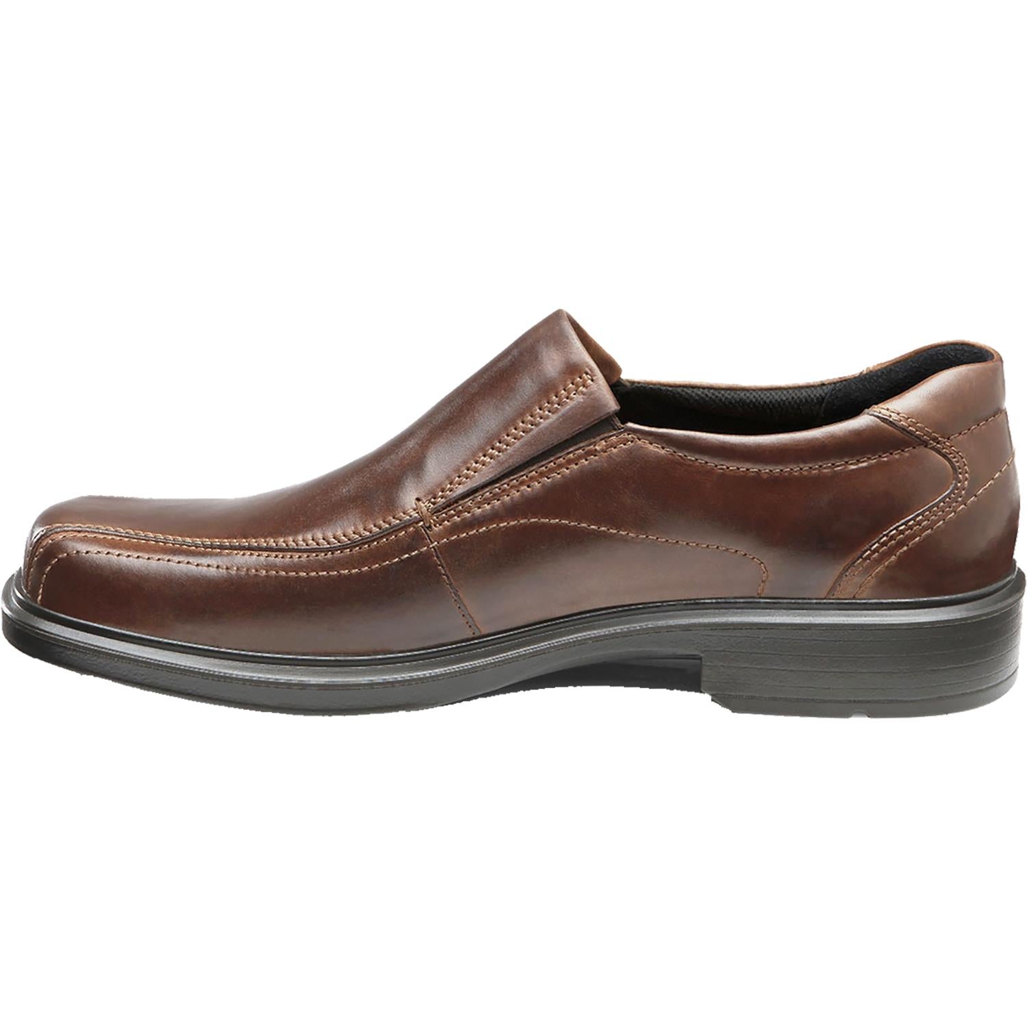 Mens Ecco Ecco Helsinki Bike Toe Men's Slip On Shoes Cocoa Brown Leather Cocoa Brown Leather