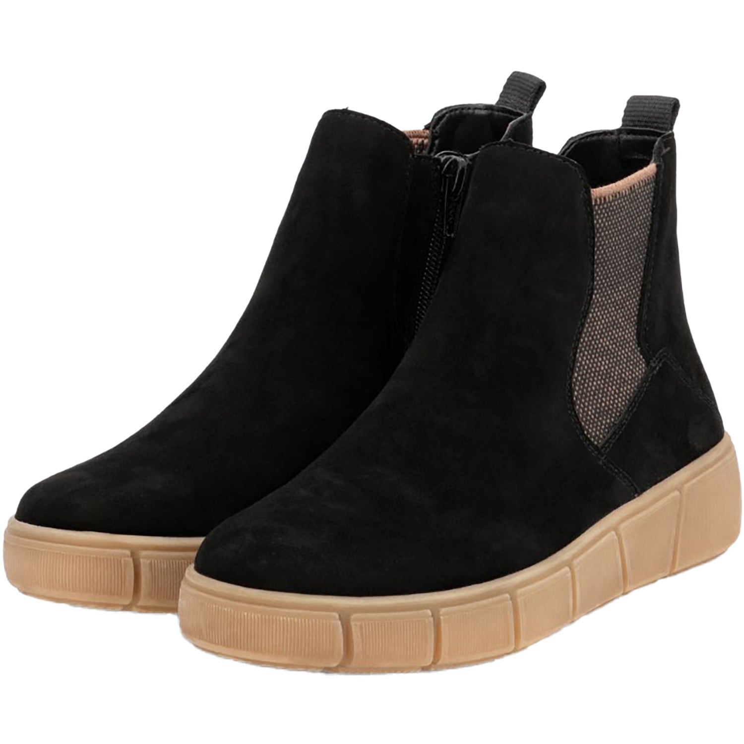 Womens Remonte Remonte D1T71-00 Women's Boots Schwarz/Schwarz/Braun Leather Schwarz/Schwarz/Braun Leather