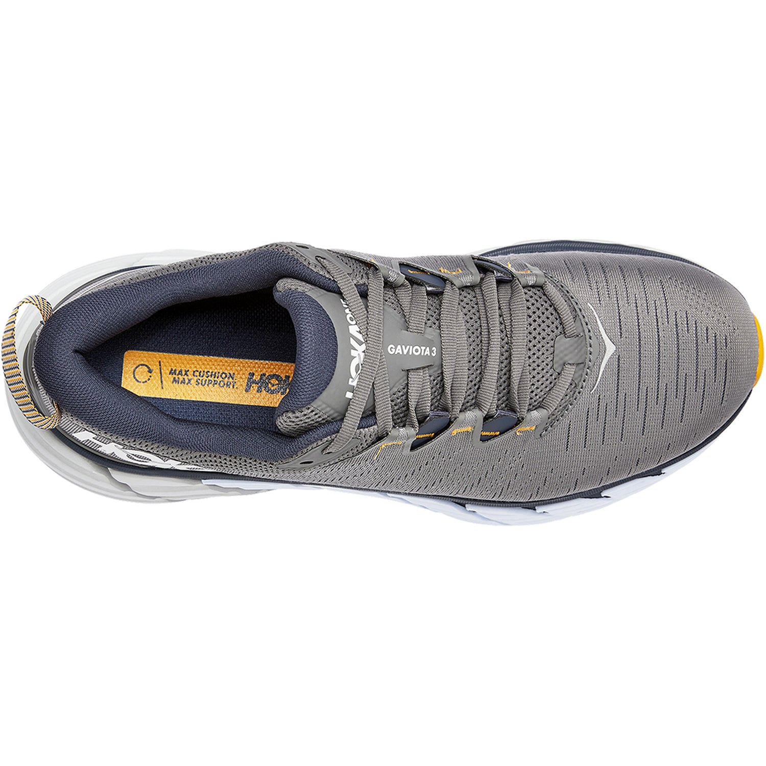 Mens Hoka one one Hoka Gaviota 3 Men's Running Shoes Charcoal Grey/Ombre Blue Mesh Charcoal Grey/Ombre Blue Mesh