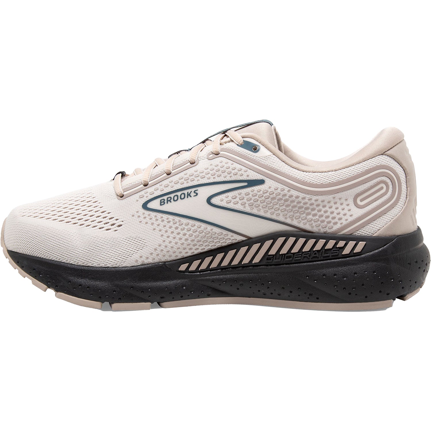 Mens Brooks Brooks Beast GTS 23 Men's Road Running Shoes Chateau Grey/White Sand/Blue Mesh (Stability Support) Chateau Grey/White Sand/Blue Mesh