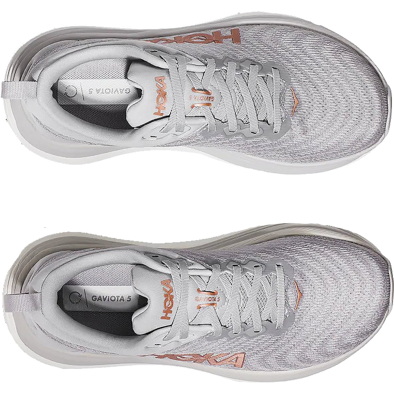Womens Hoka one one Women's Hoka Gaviota 5 Harbor Mist/Rose Gold Mesh (Stability Support) Harbor Mist/Rose Gold Mesh