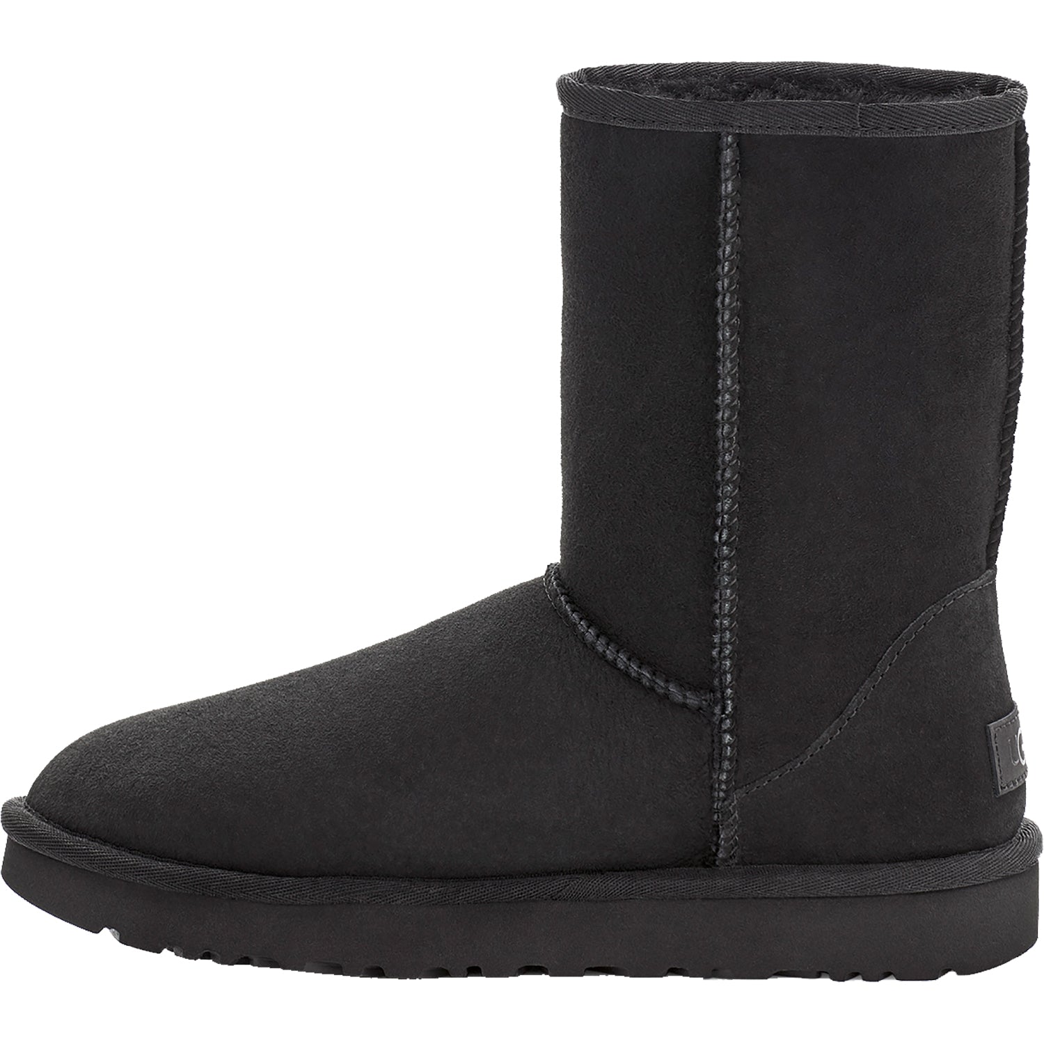 Womens Ugg Women's UGG Classic Short II Black Sheepskin Black Sheepskin