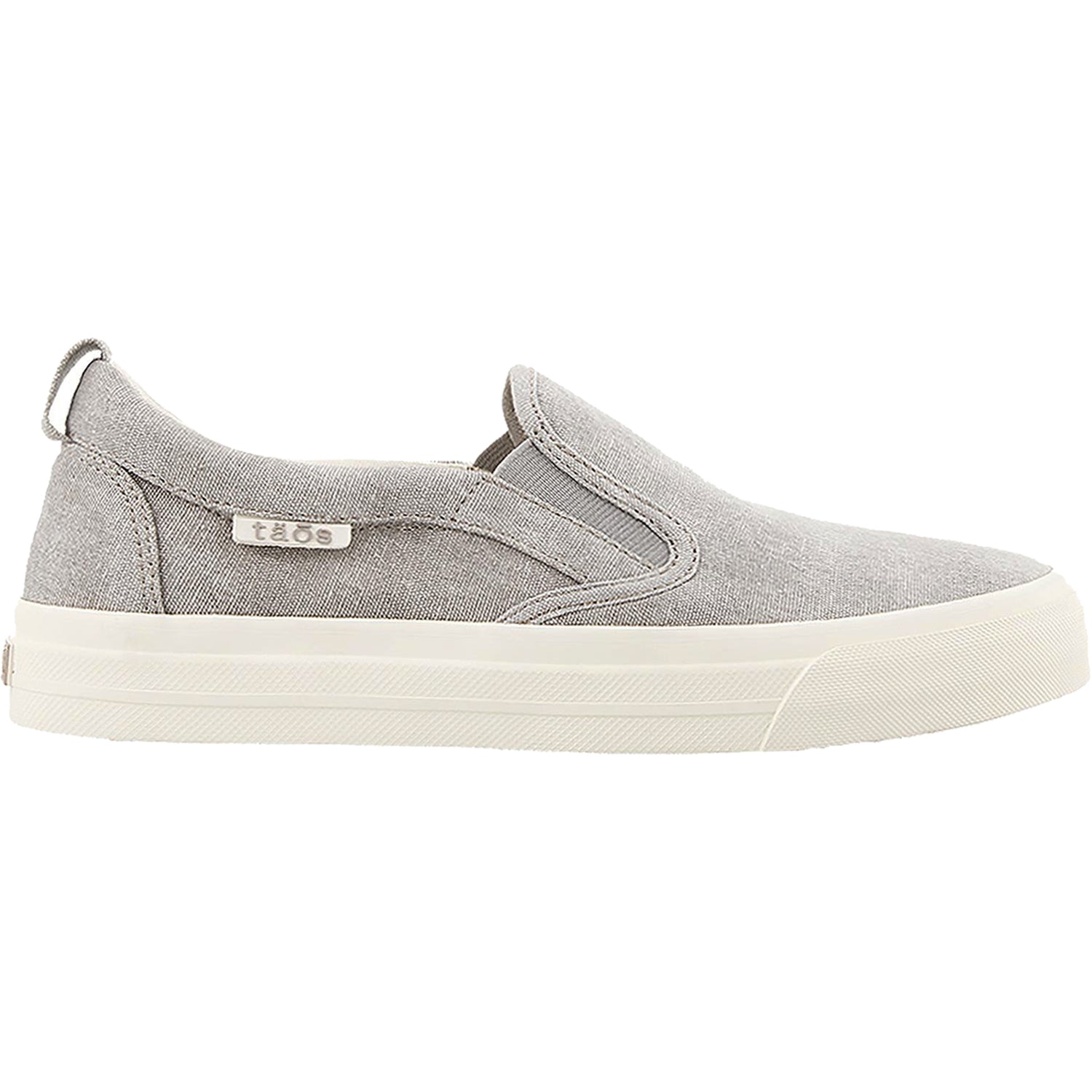 Womens Taos Taos Rubber Soul Women's Slip On Sneakers Grey Wash Canvas Grey Wash Canvas