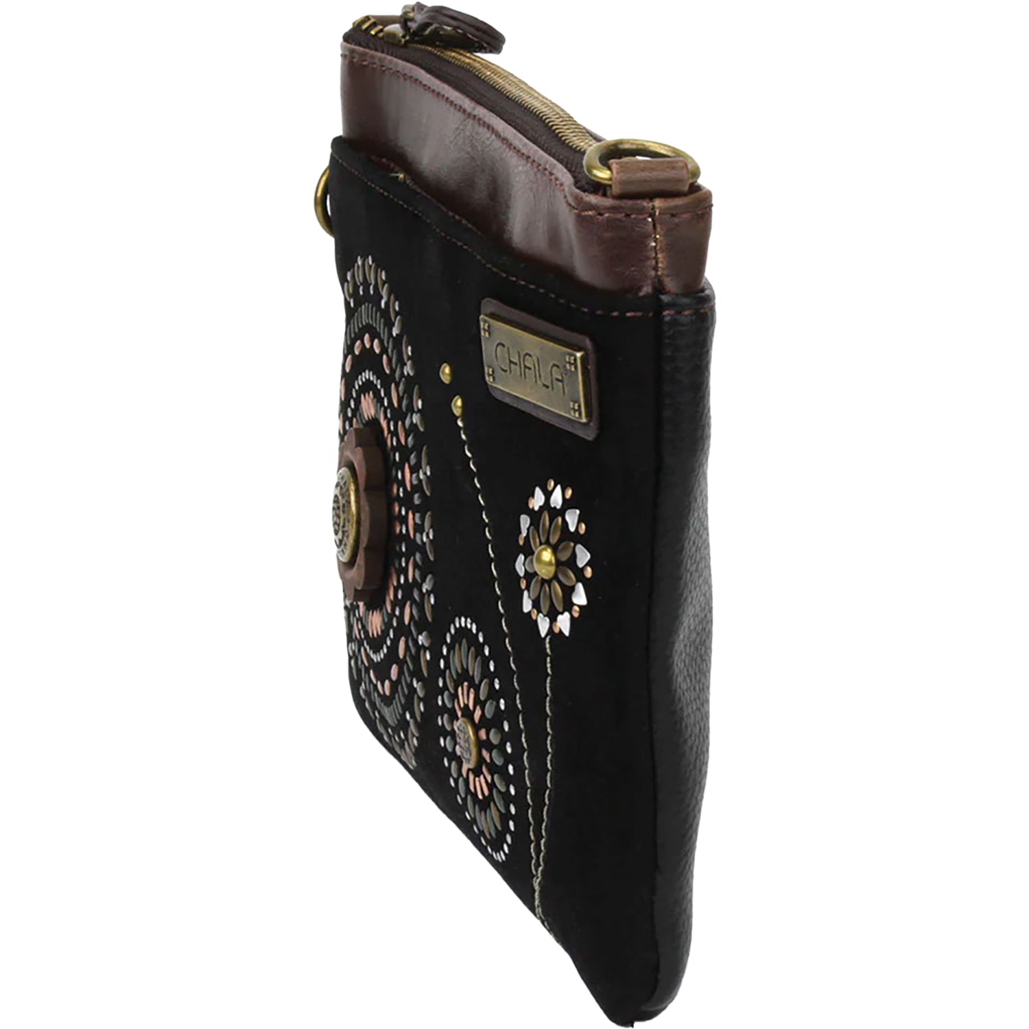 Unisex Chala Chala Starburst Dazzled Mini Crossbody Handbag Black Synthetic Black Synthetic