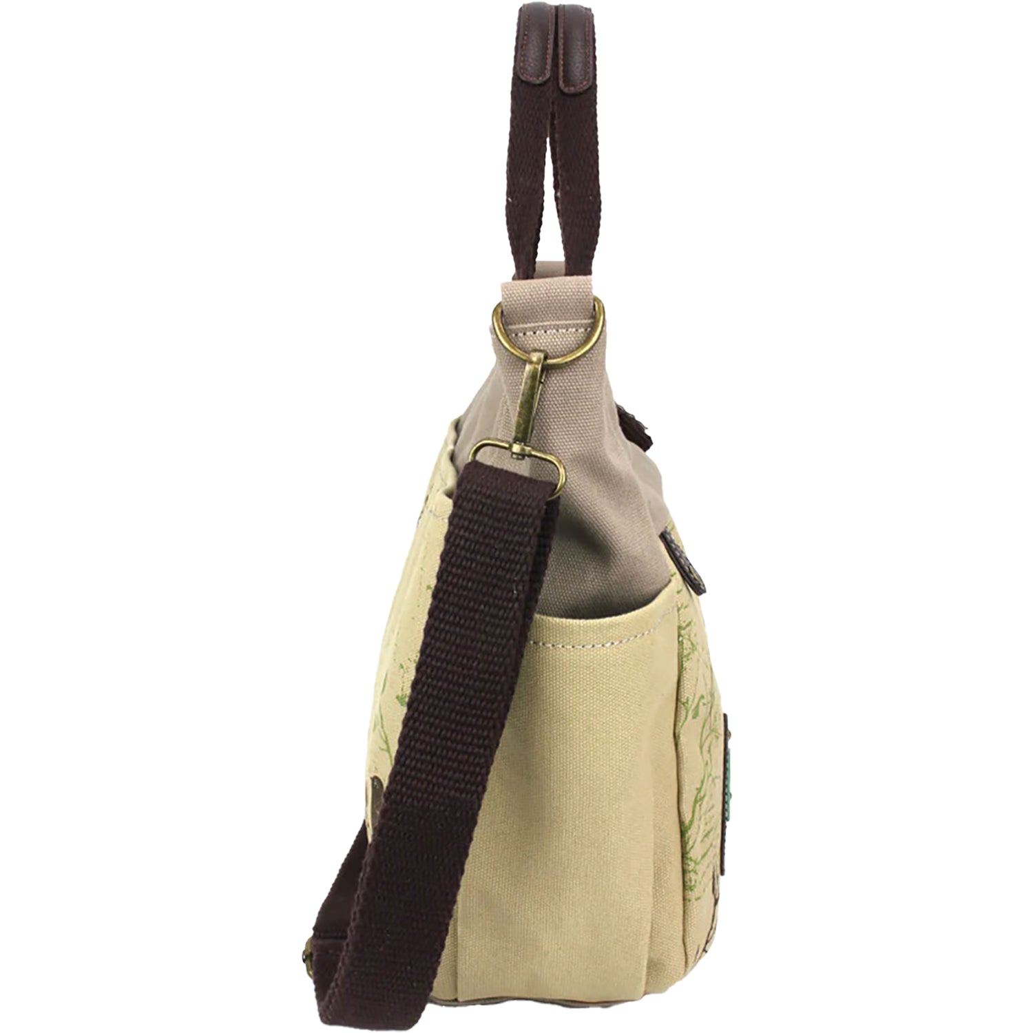 Unisex Chala Chala Bird Safari Canvas Print Pocket Tote Handbag Sand Sand