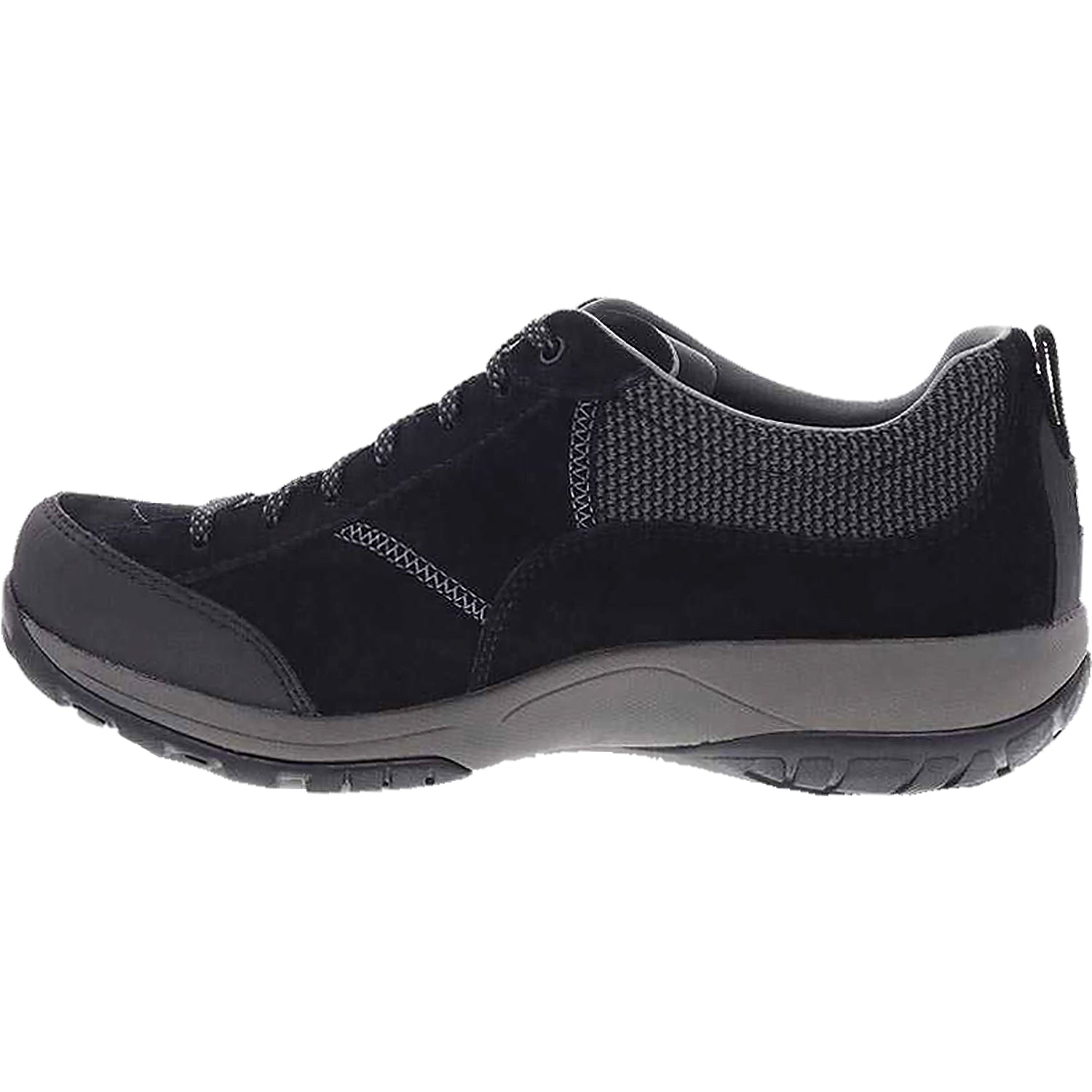 Womens Dansko Women's Dansko Paisley Black/Black Suede Black/Black Suede
