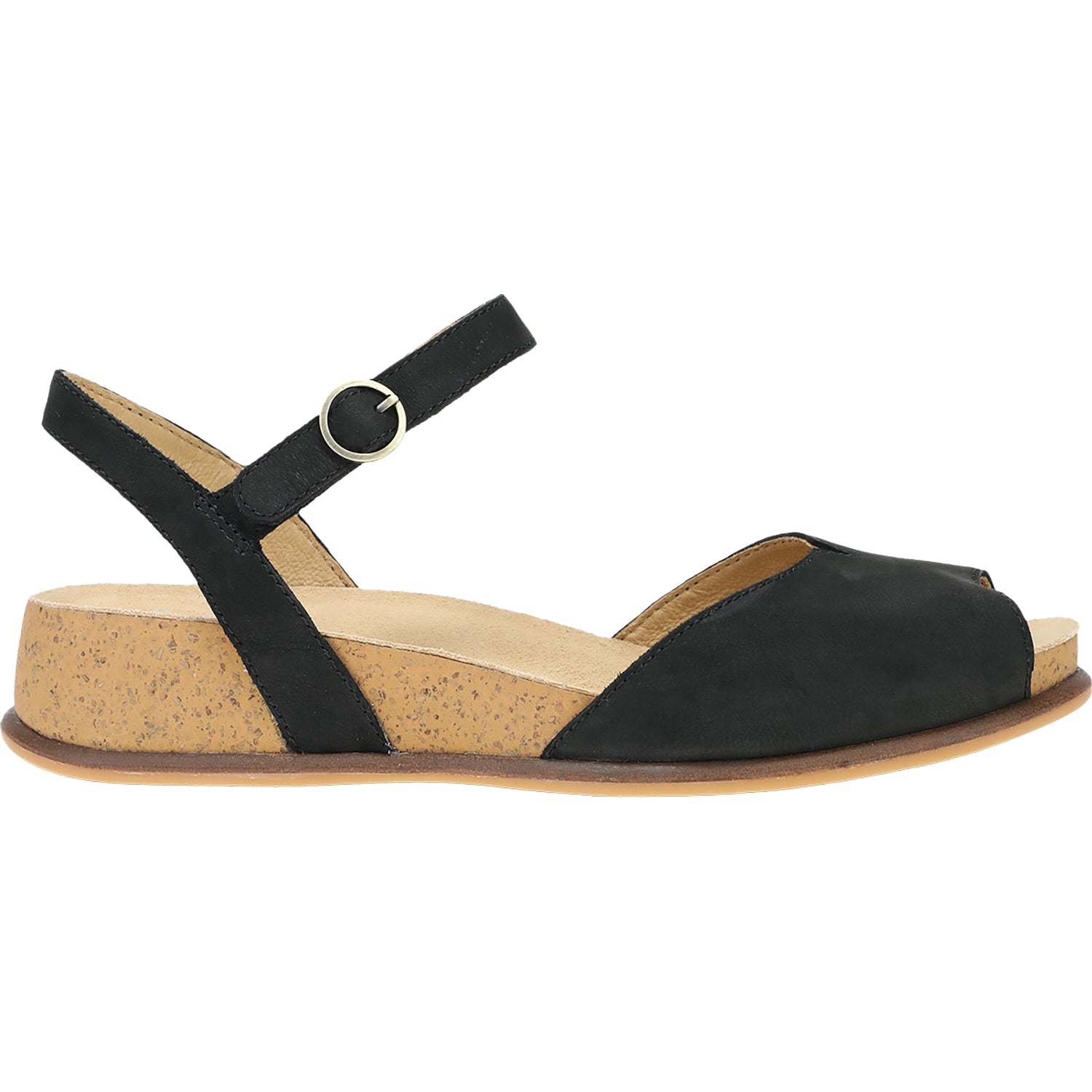 Womens Dansko Dansko Cass Women's Sandals Black Milled Nubuck Black Milled Nubuck