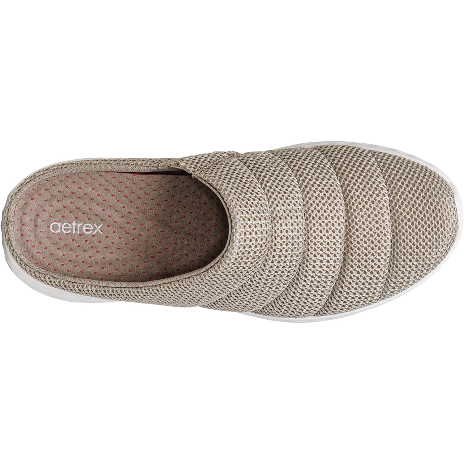 Womens Aetrex Women's Aetrex Harley Taupe Mesh Taupe Mesh