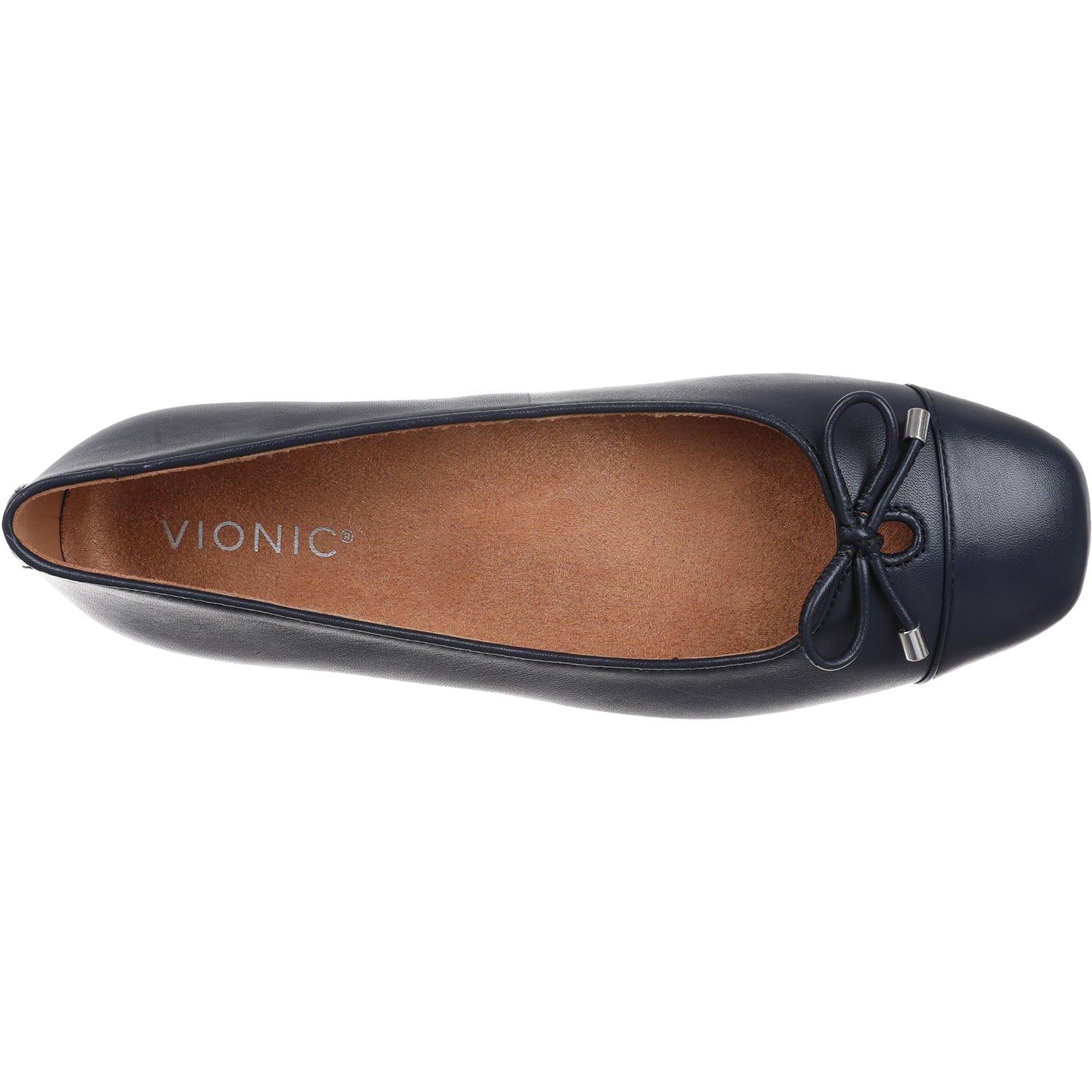Womens Vionic Vionic Klara Women's Slip On Flats Navy Leather Navy Leather