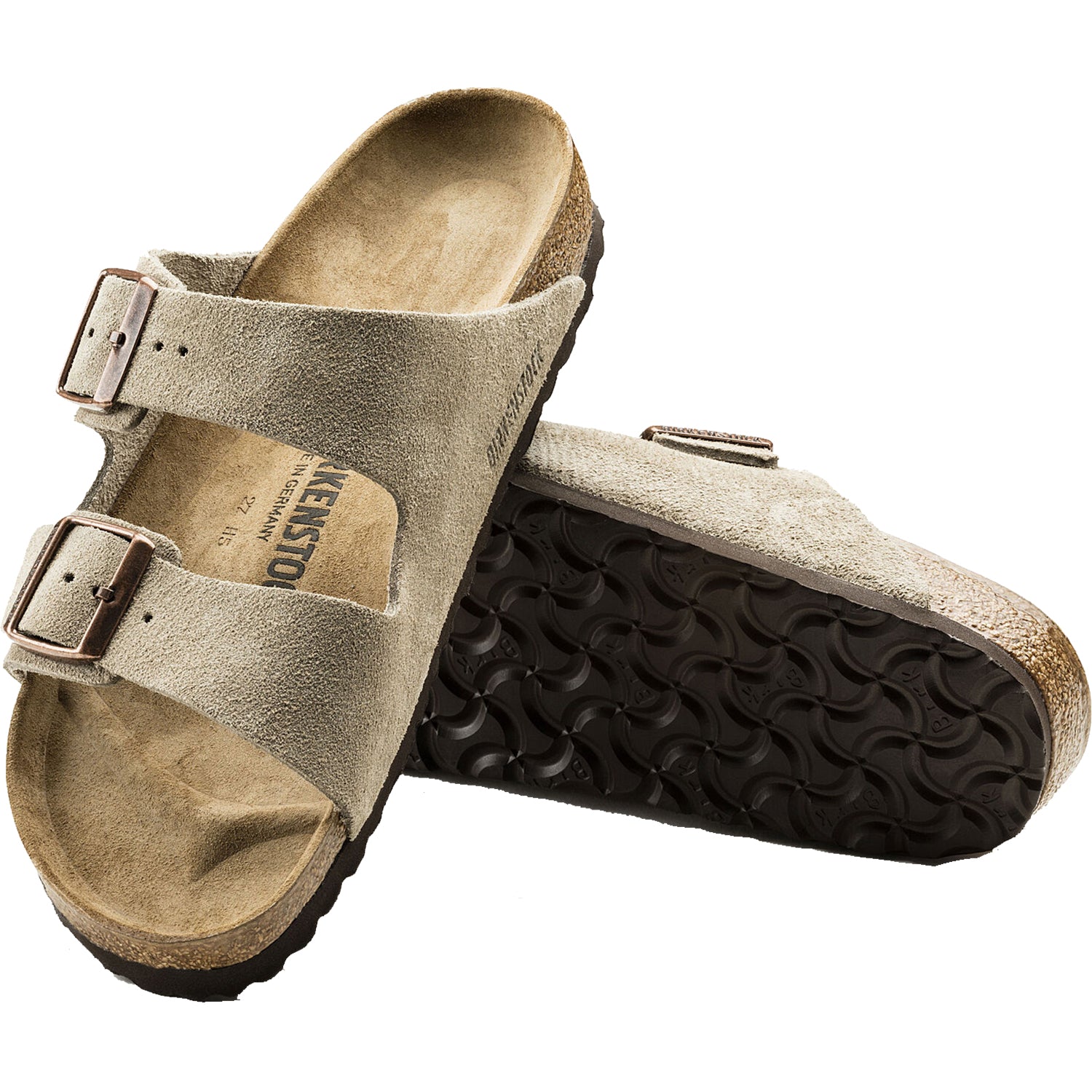 Unisex Birkenstock Birkenstock Arizona Unisex Sandals Taupe Suede Taupe Suede