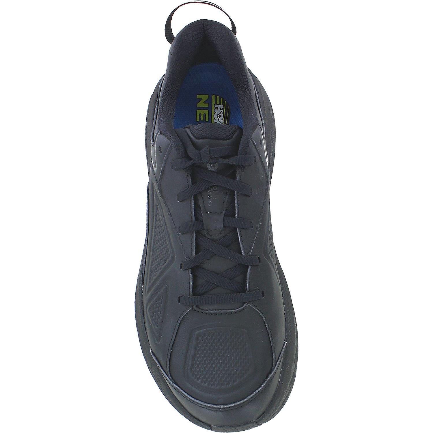 Mens Hoka one one Hoka Bondi Men's Walking Shoes Black Leather Black Leather