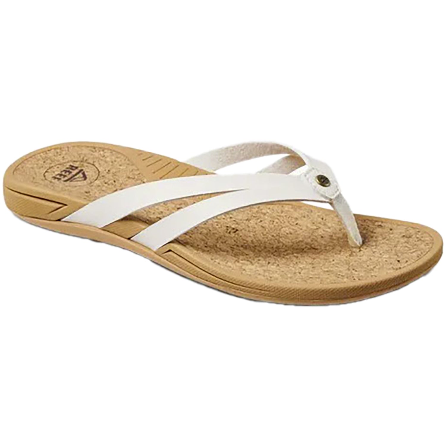 Womens Reef Reef Pacific Joy Women's Thong Sandals Whisper White Synthetic Whisper White Synthetic