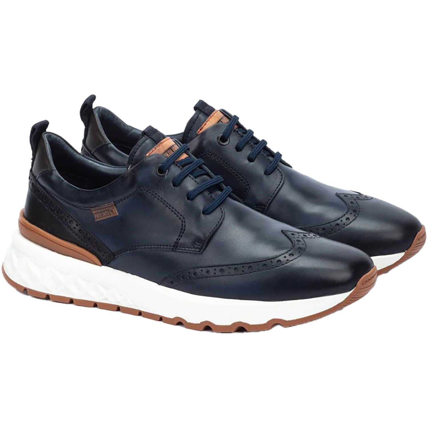 Mens Pikolinos Pikolinos Aranda M8R-4019C1 Men's Shoes Blue Leather Blue Leather