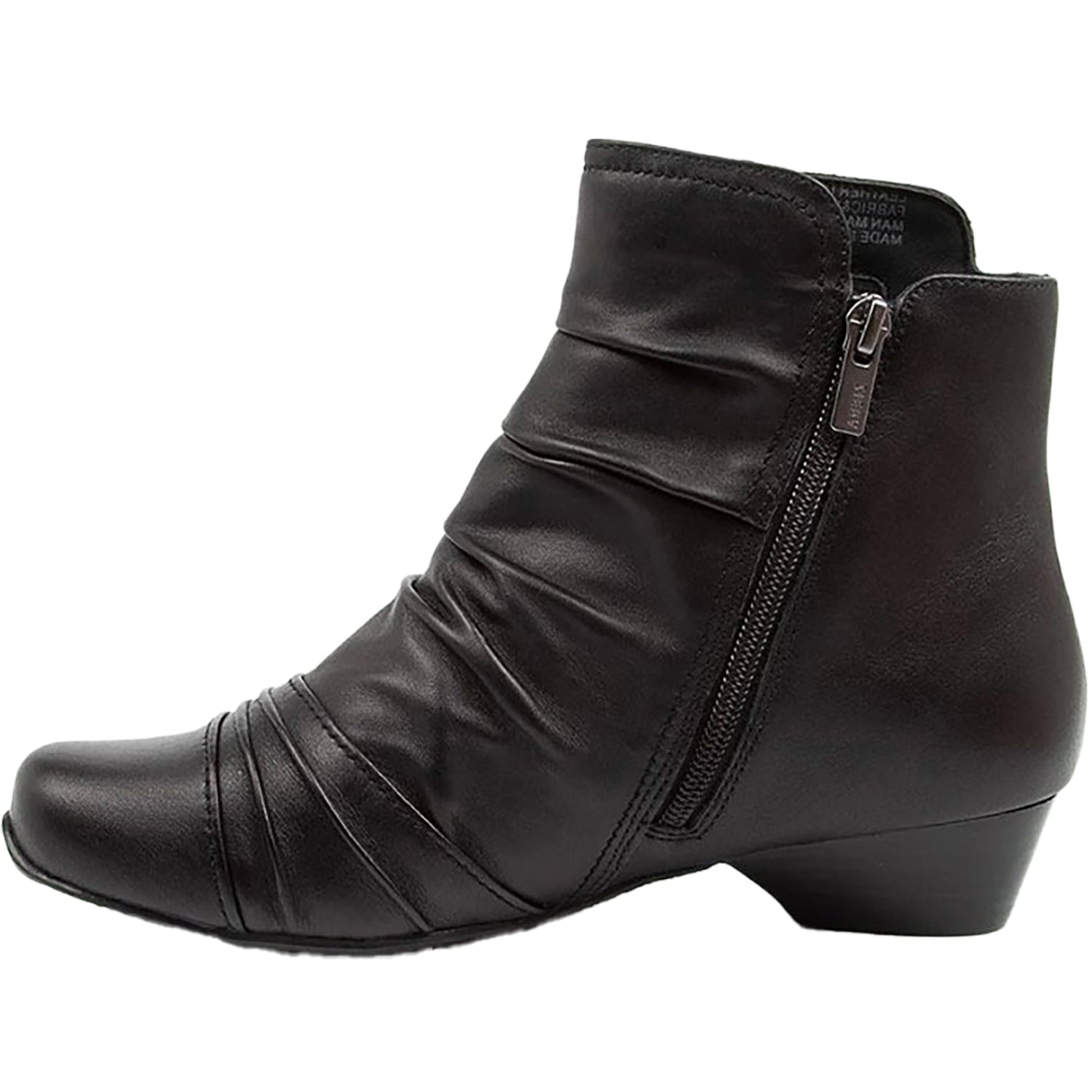 Womens Ziera Ziera Camryn Wide Women's Boots Black Leather Black Leather