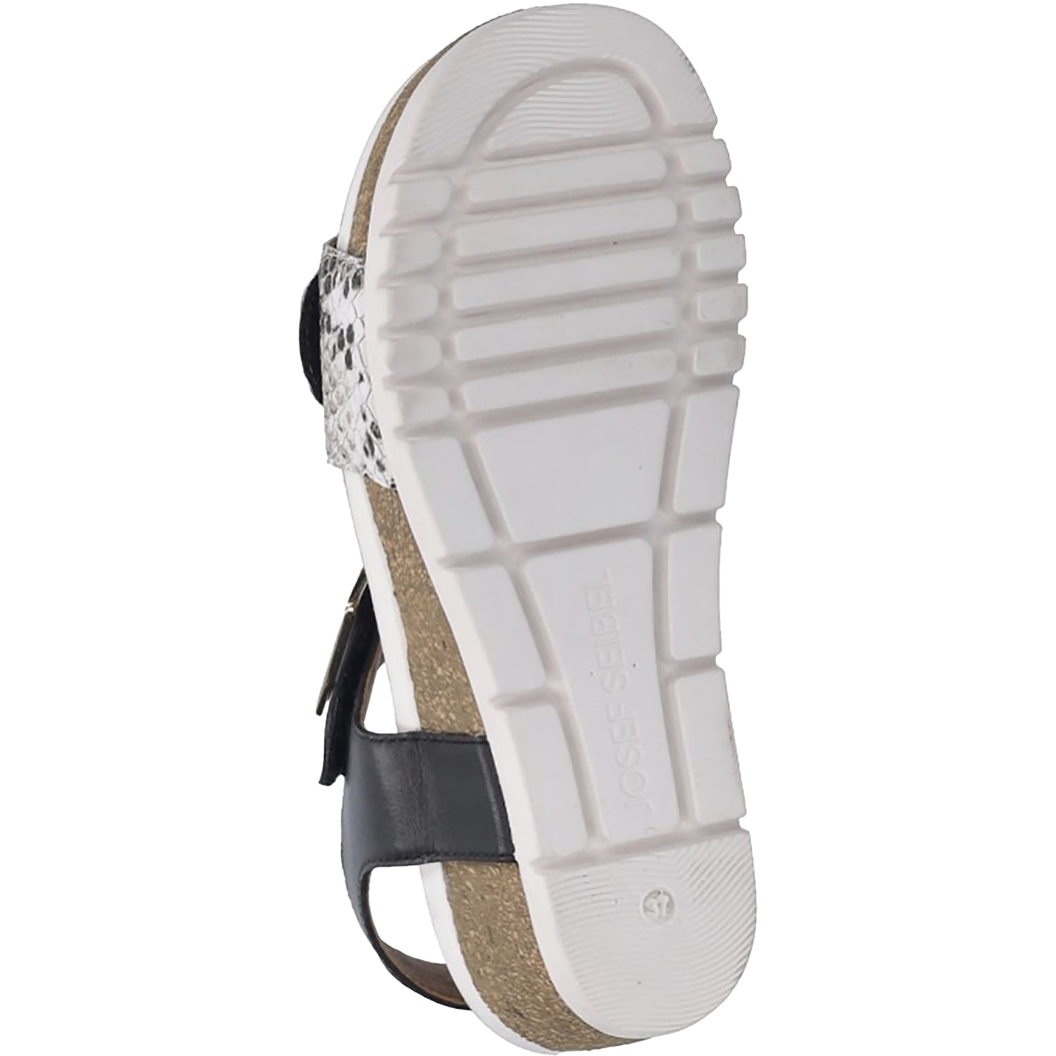 Womens Josef seibel Josef Seibel Quinn 02 Women's Wedges Black Snake Black Snake
