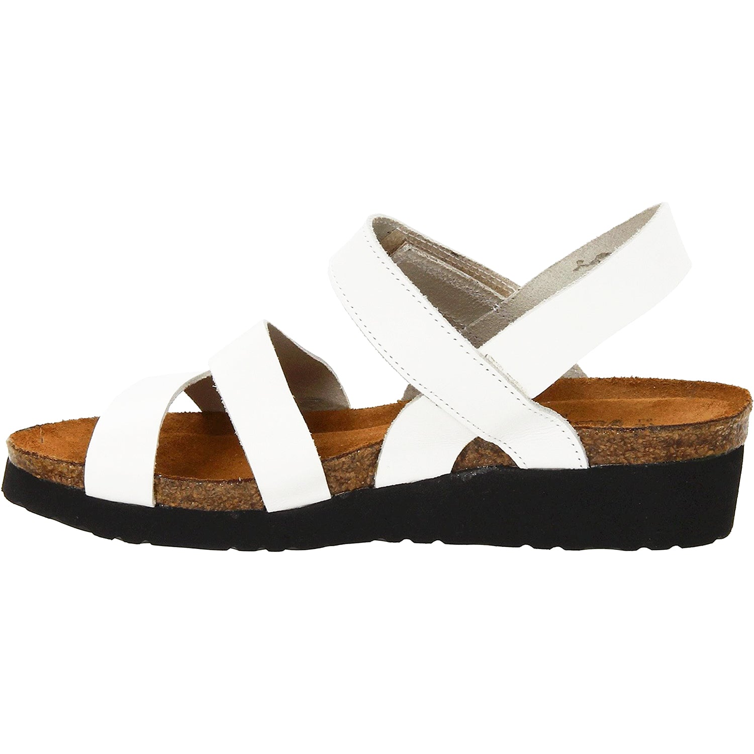 Womens Naot Naot Kayla Women's Ankle Strap Sandals White Leather White Leather