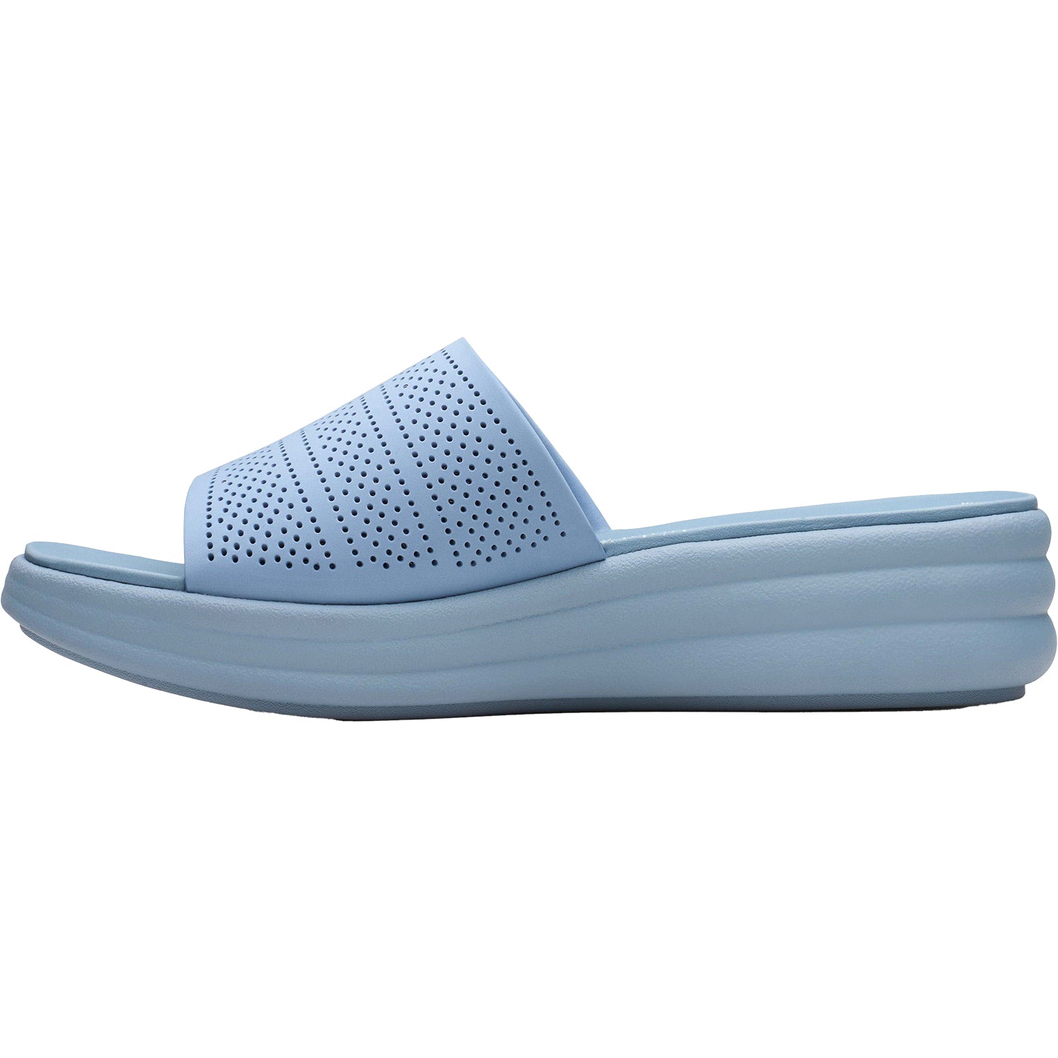 Womens Clarks Women's Clarks Drift Twist Light Blue Synthetic Light Blue