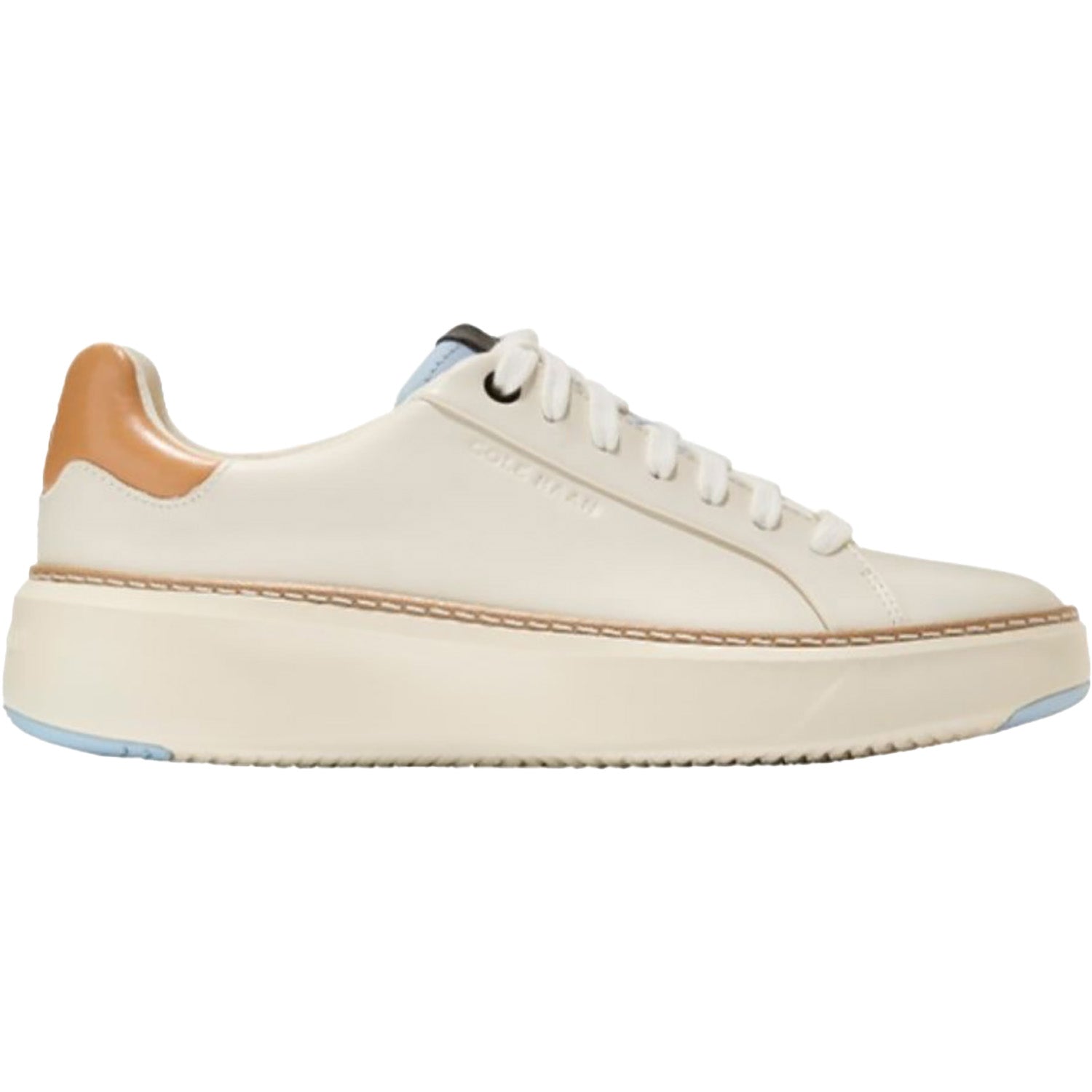 Womens Cole haan Women's Cole Haan Grand Pro Top Spin  Sneaker Ivory/Biscuit Ivory/Biscuit