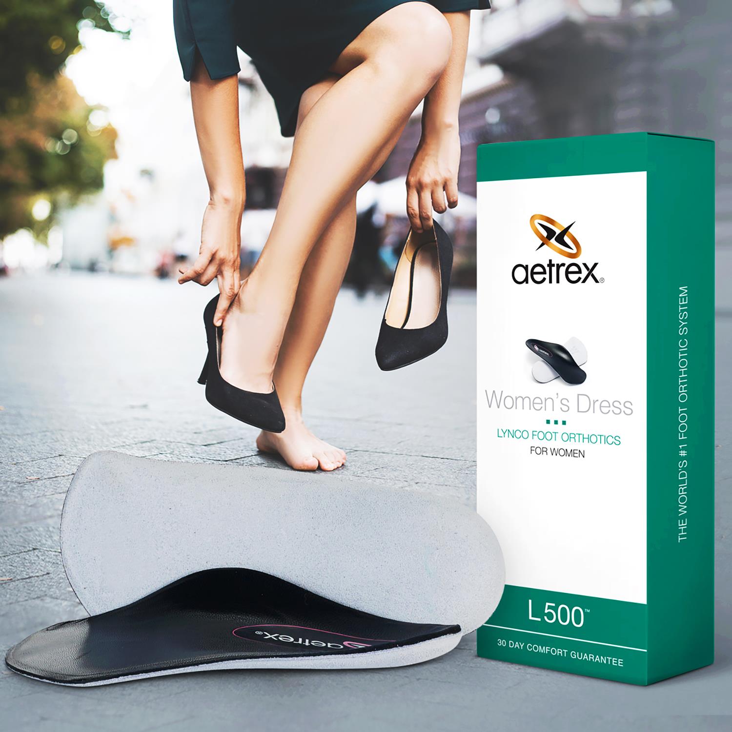 Womens Lynco Aetrex Lynco L500 Dress Cupped/Neutral Women's Insoles Arch Supports Orthotics Black Black