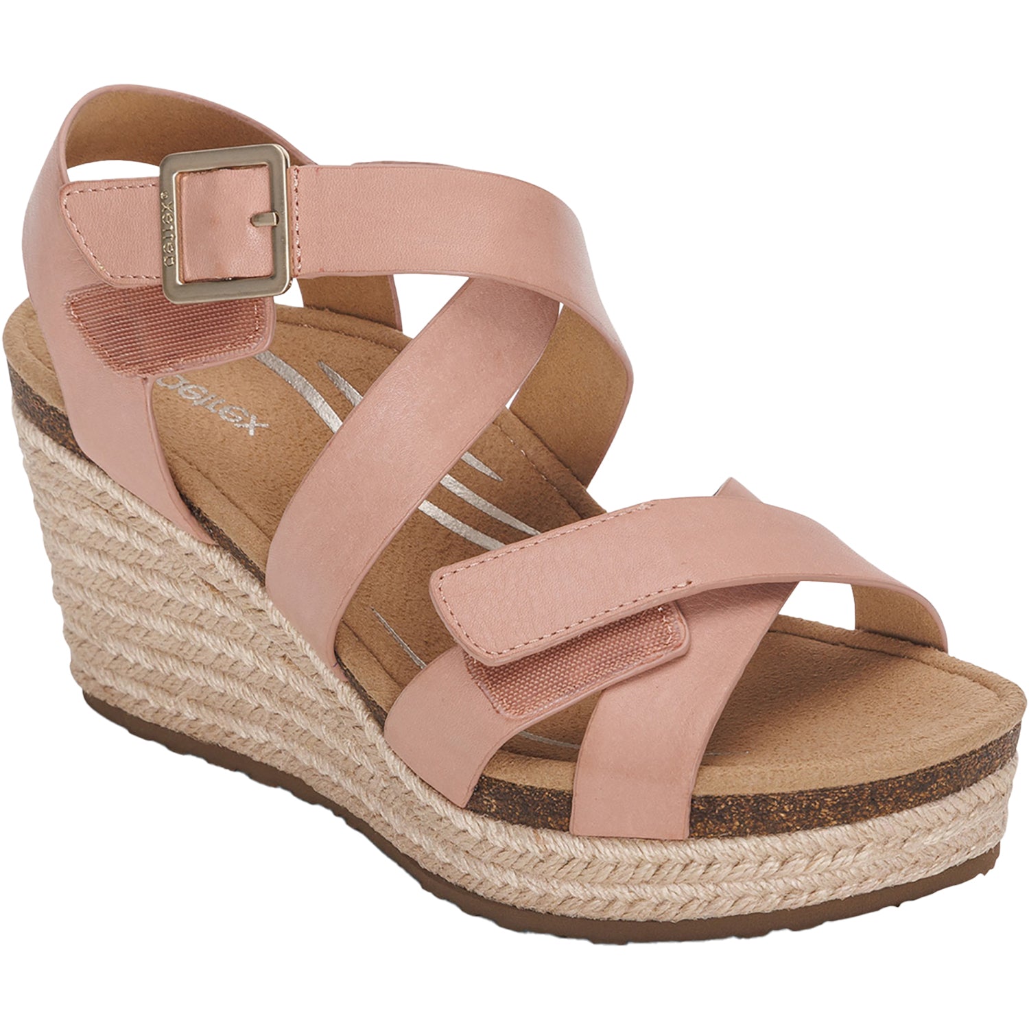 Womens Aetrex Aetrex Anna Women's Wedge Sandals Rose Rose