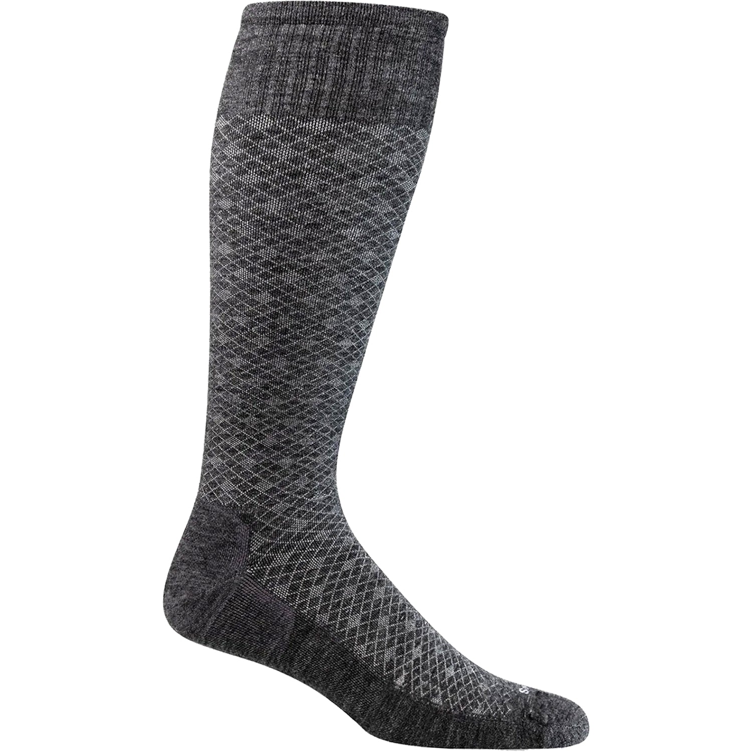 Mens Sockwell Sockwell Featherweight Knee High Socks 15-20 mmHg Men's Compression Socks Charcoal Charcoal