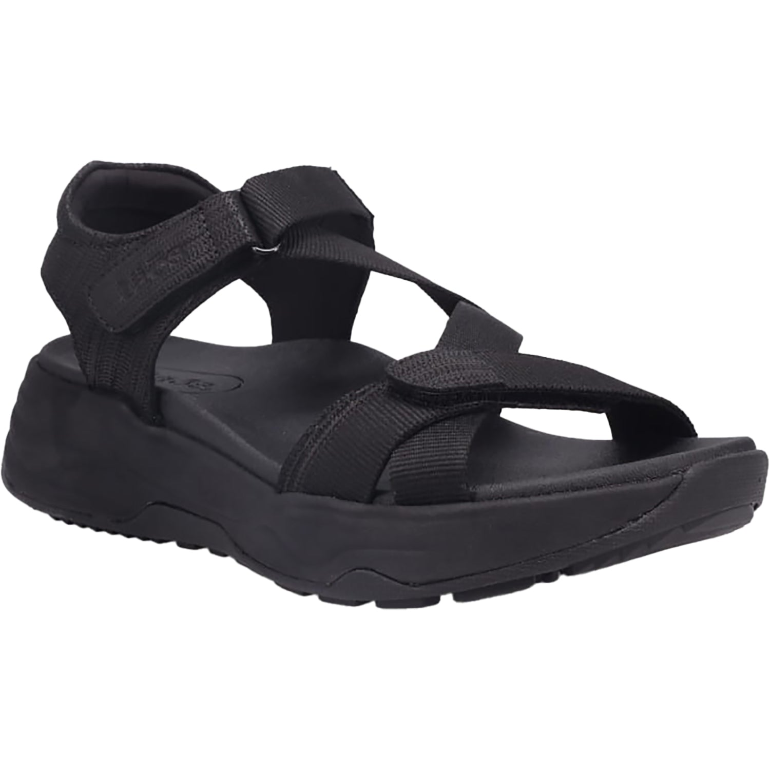 Womens Taos Taos Super Z Women's Outdoor Sandals Black/Black Leather/Nylon Black/Black Leather/Nylon