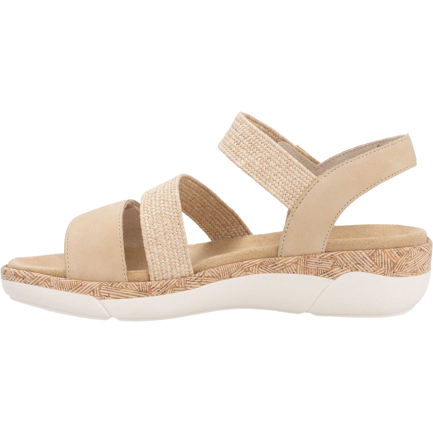 Womens Remonte Remonte R6861-20 Women's Sandals Tan Woven Stretch Tan Woven Stretch