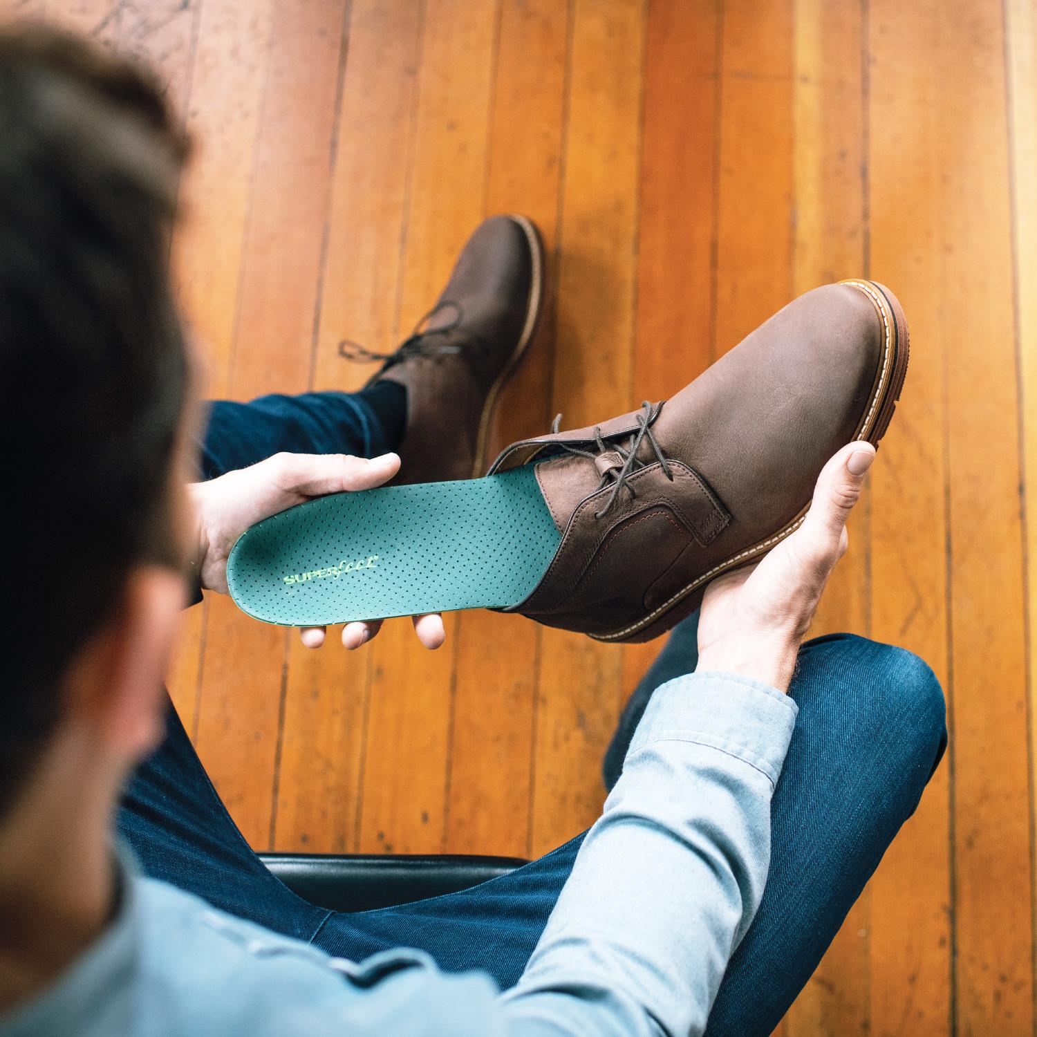 Unisex Superfeet Unisex Superfeet Casual Pain Relief Insoles Green