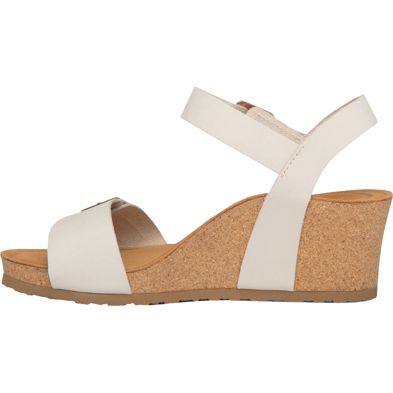 Womens Aetrex Aetrex Lexa Women's Wedge Heel Sandals Ivory Leather Ivory Leather