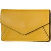 Womens Ili new york ili New York Envelope Business Card Case Yellow/Navy Leather Yellow/Navy Leather