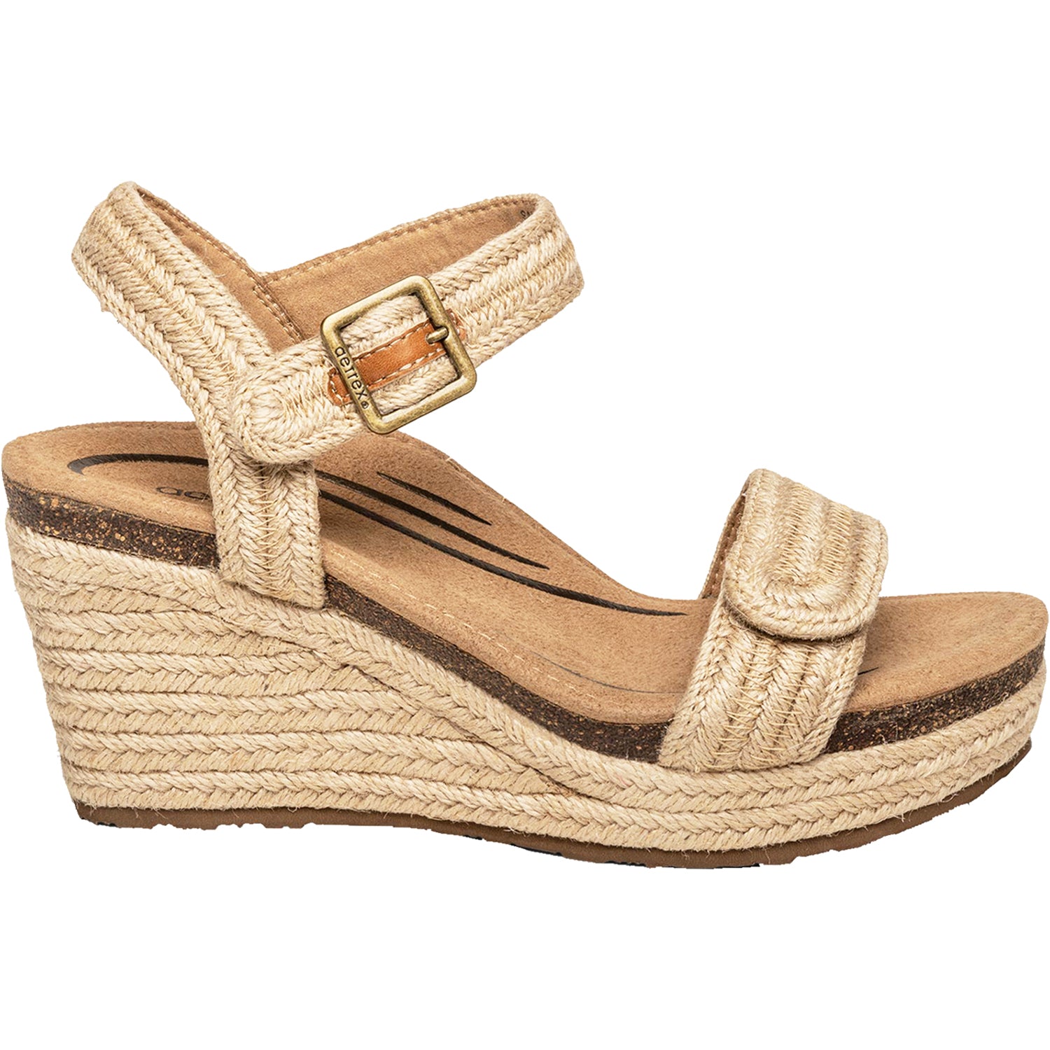Womens Aetrex Women's Aetrex Sydney Natural Jute Natural Jute