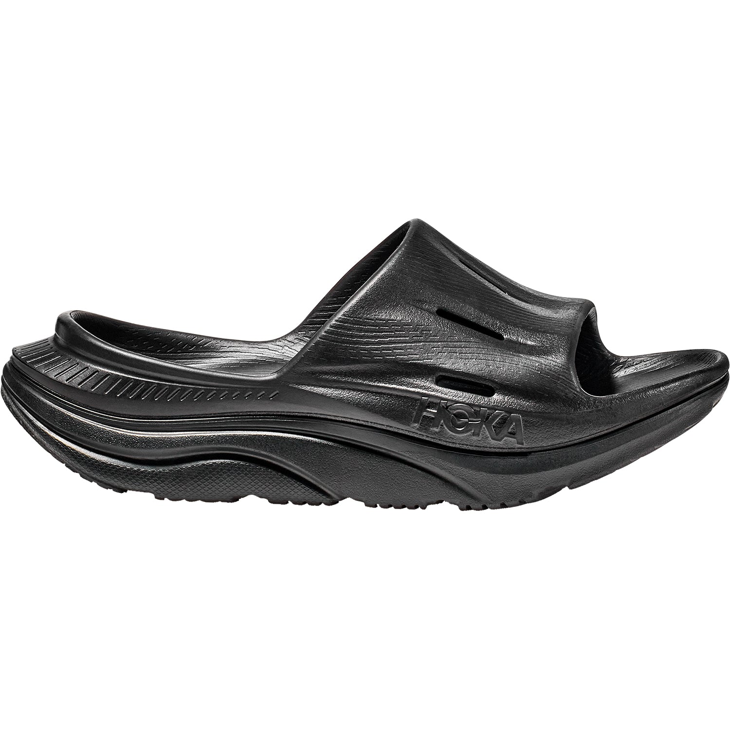 Unisex Hoka one one Unisex Hoka Ora Recovery Slide 3 Black/Black EVA Black/Black EVA