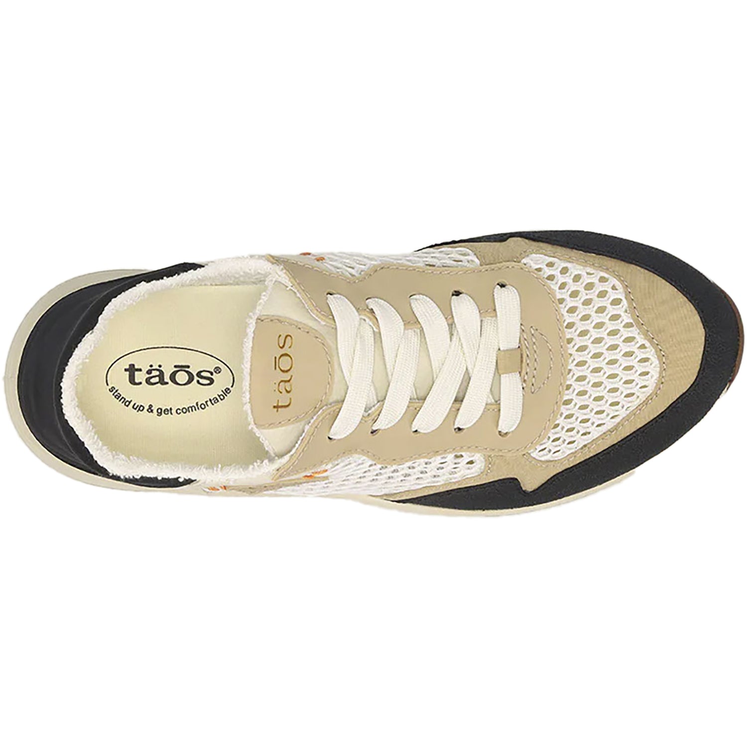 Womens Taos Taos Direction Women's Active Walking Shoes Black/Taupe Multi Nylon/Mesh Black/Taupe Multi Nylon/Mesh