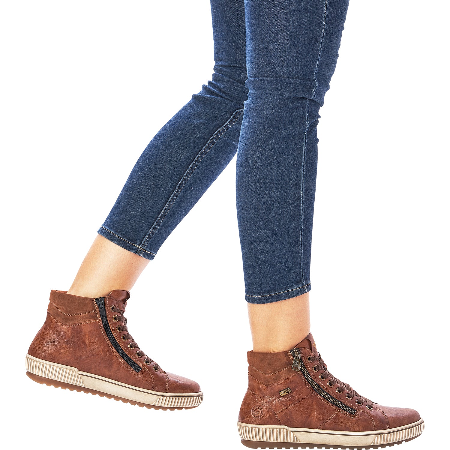 Womens Remonte Remonte D0772-22 Maditta 72 Women's Sneakers Cuoio/Reh/Cuoio Leather Cuoio/Reh/Cuoio Leather