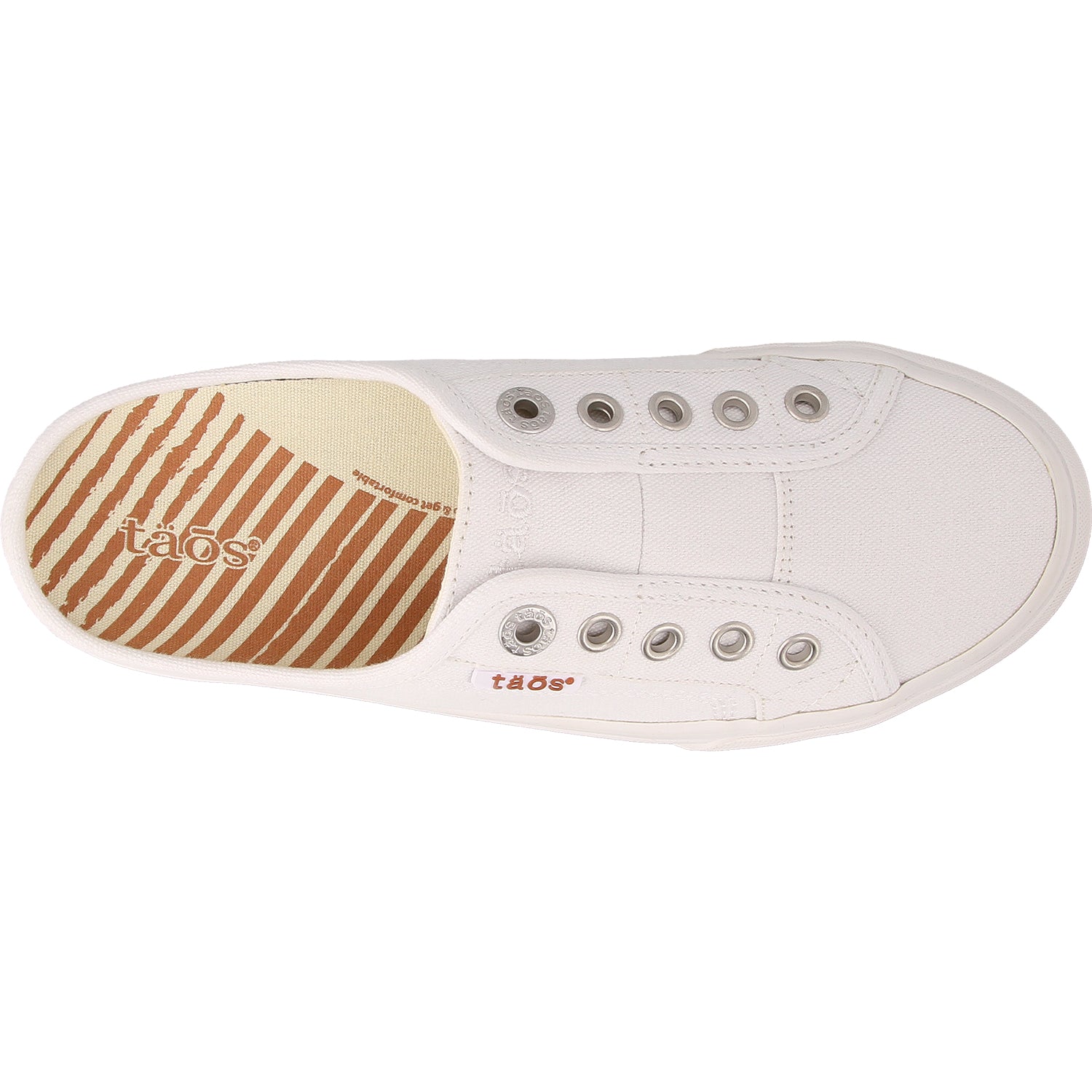 Womens Taos Taos EZ Soul Women's Sneaker Mules White Canvas White Canvas