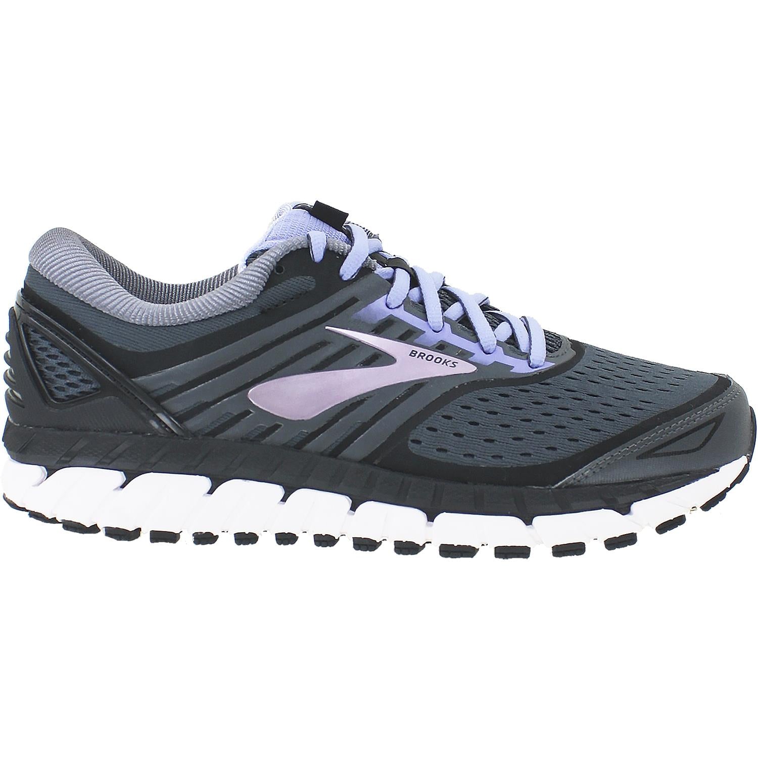 Womens Brooks Brooks Ariel 18 Women's Running Shoes Ebony/Black/Thistle Mesh Ebony/Black/Thistle Mesh