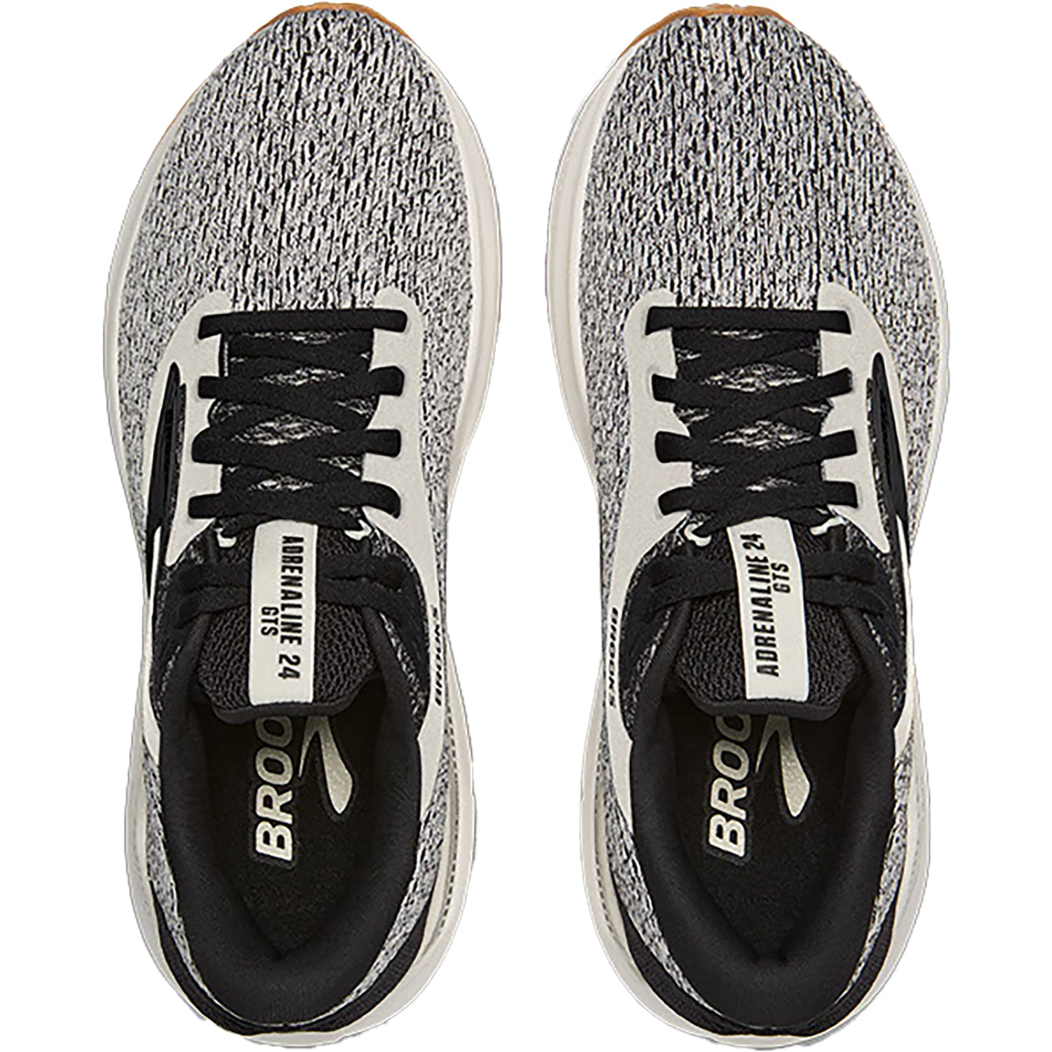 Womens Brooks Women's Brooks Adrenaline GTS 24 Stability Coconut/Black/Biscuit Mesh (Stability Support) Coconut/Black/Biscuit Mesh