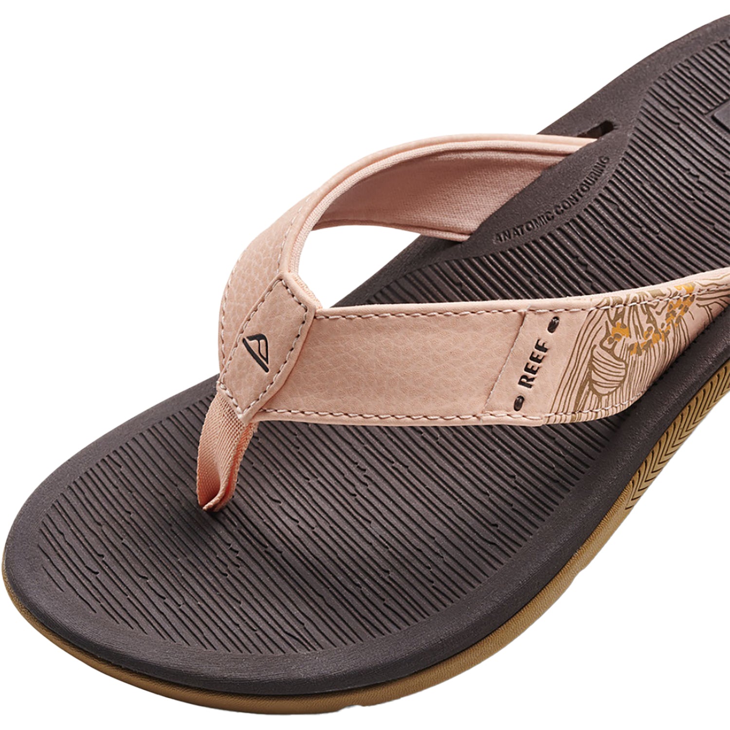 Womens Reef Reef Santa Ana Women's Thong Sandals Peach Parfait Synthetic Peach Parfait Synthetic