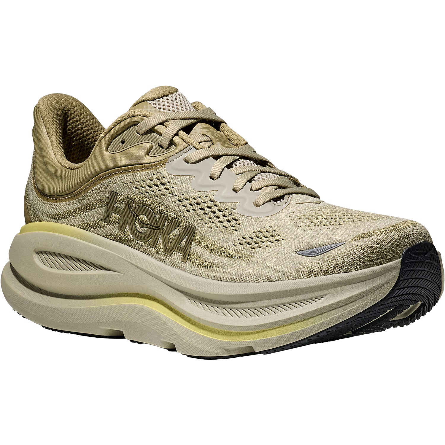 Mens Hoka one one Men's Hoka Bondi 9 Grassland/Oyster Mushroom Mesh (Neutral Support) Grassland/Oyster Mushroom Mesh