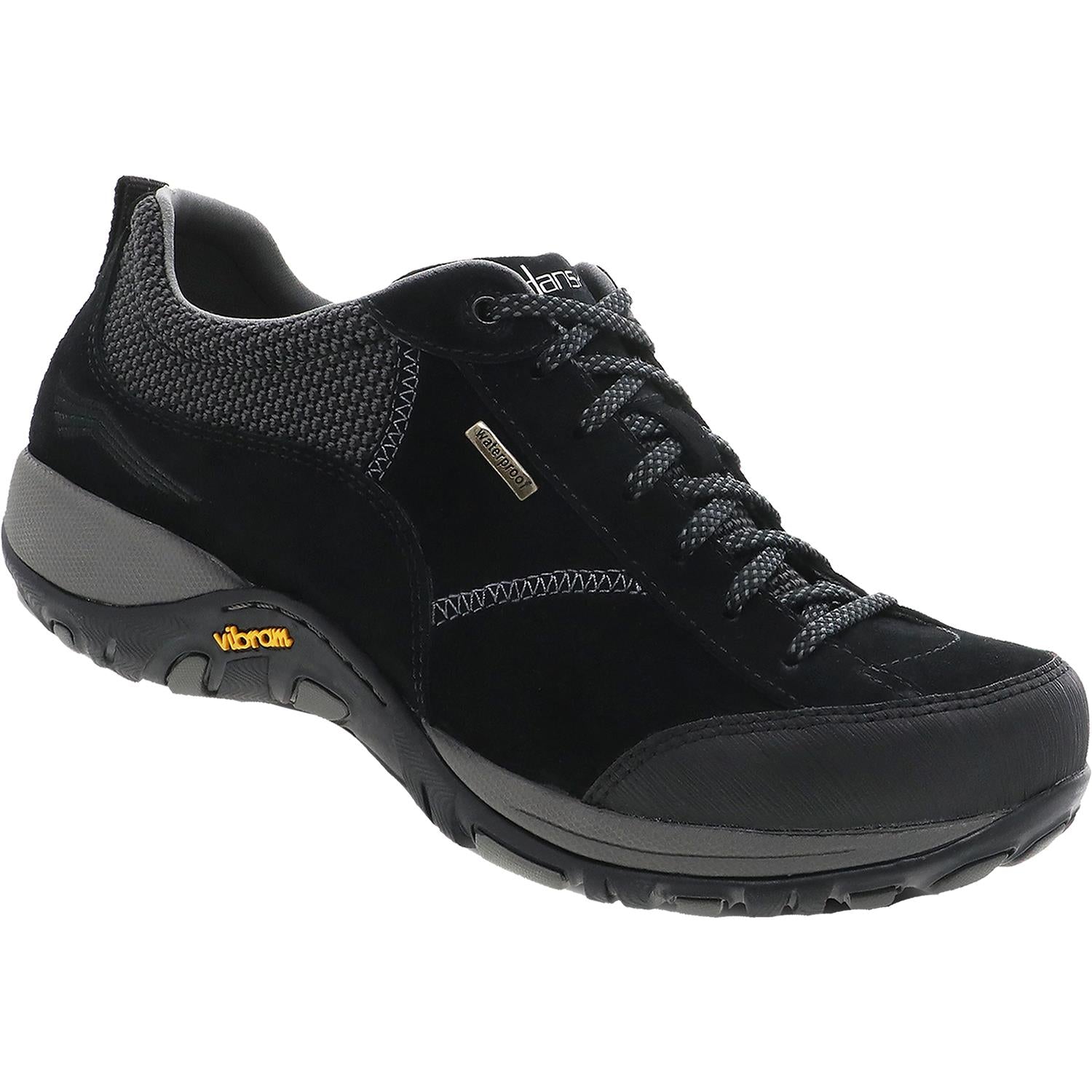 Womens Dansko Women's Dansko Paisley Black/Black Suede Black/Black Suede