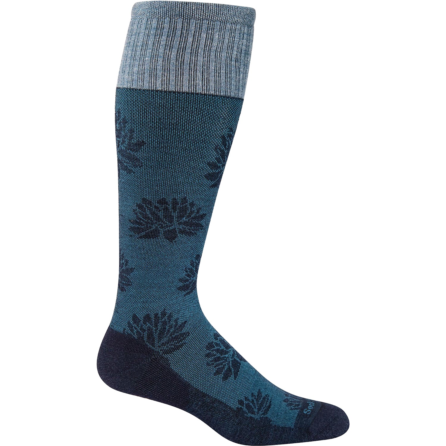 Womens Sockwell Sockwell 20-30 mmHg Lotus Lift Women's Socks Compression Moderate Navy Navy