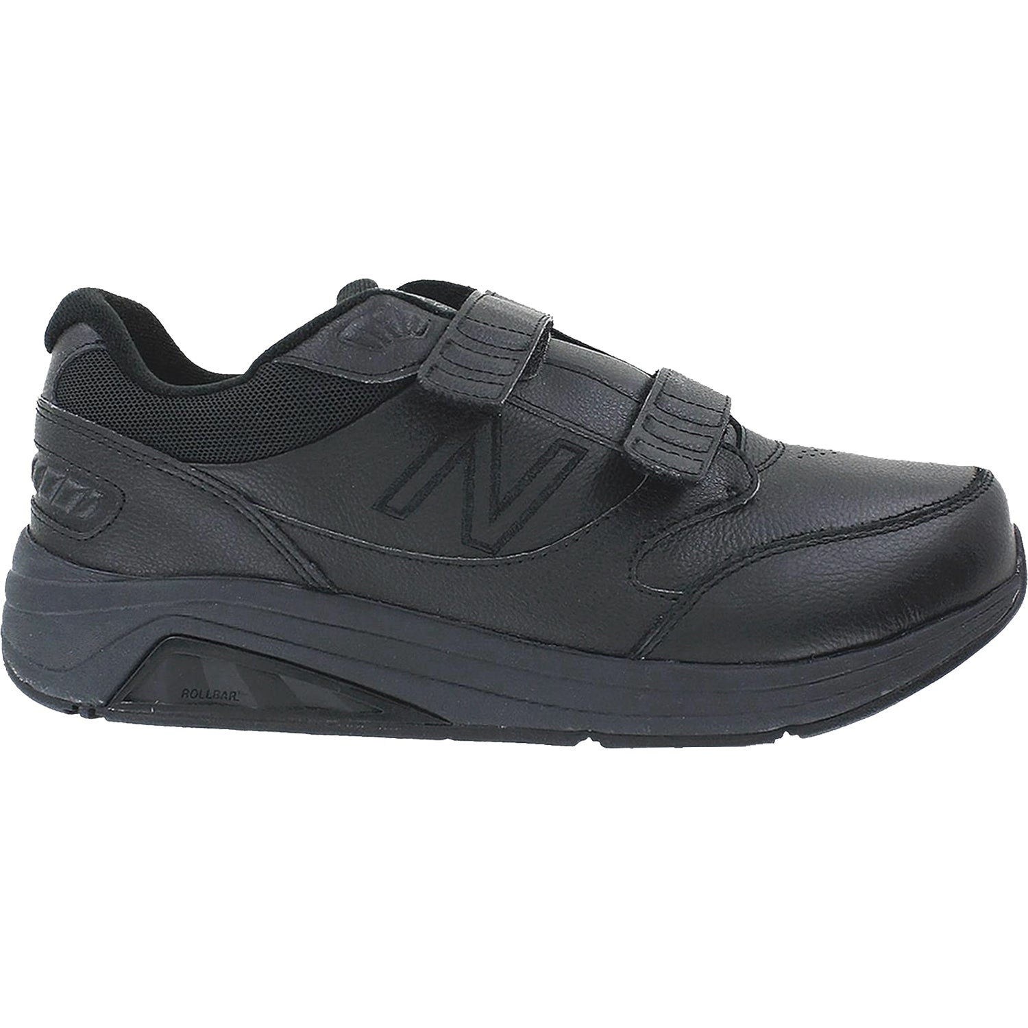 Mens New balance Men's New Balance MW928HB3 Velcro Walking Shoe Black Leather Black Leather