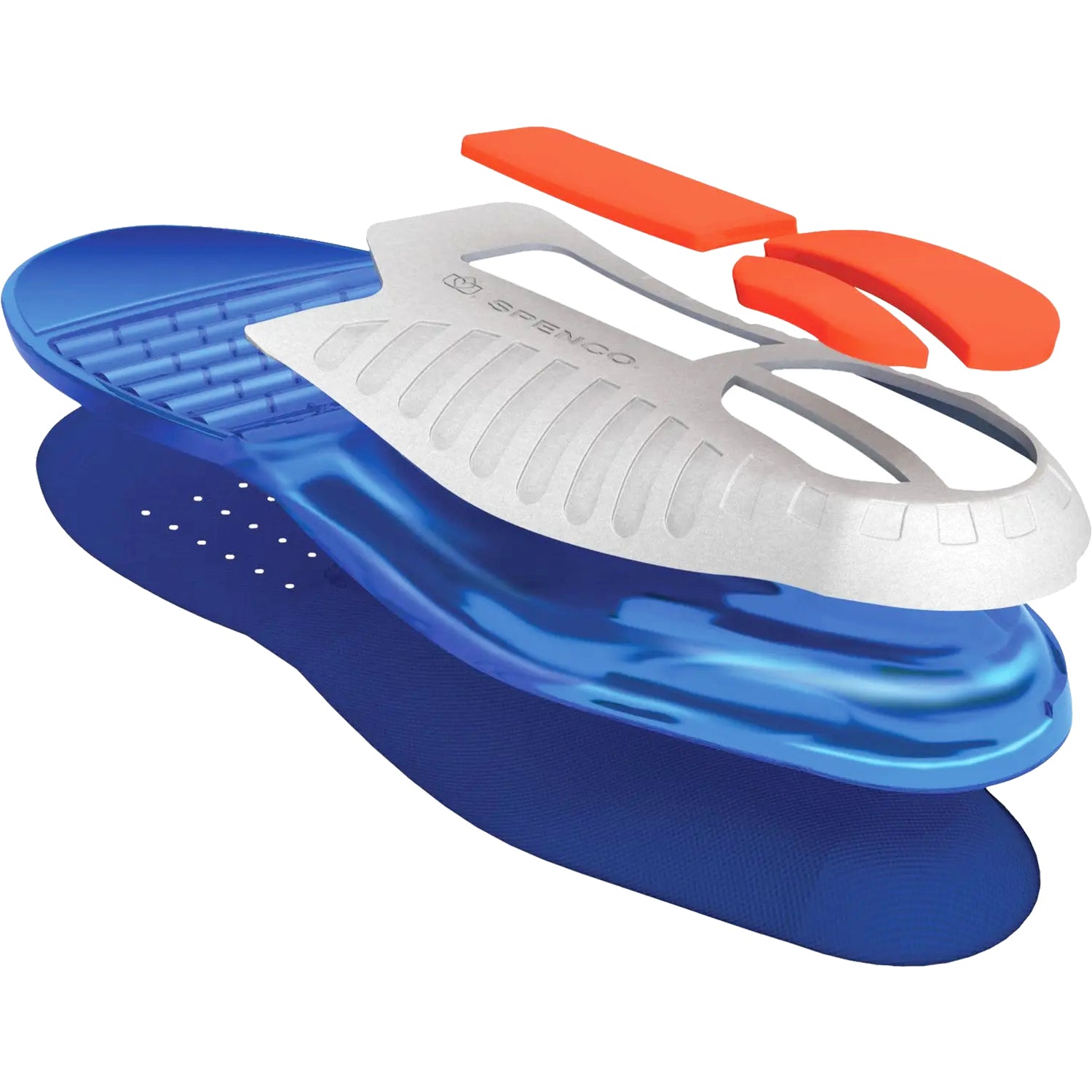 Unisex Spenco Spenco Gel Total Support Insoles Unisex Insoles Blue Blue