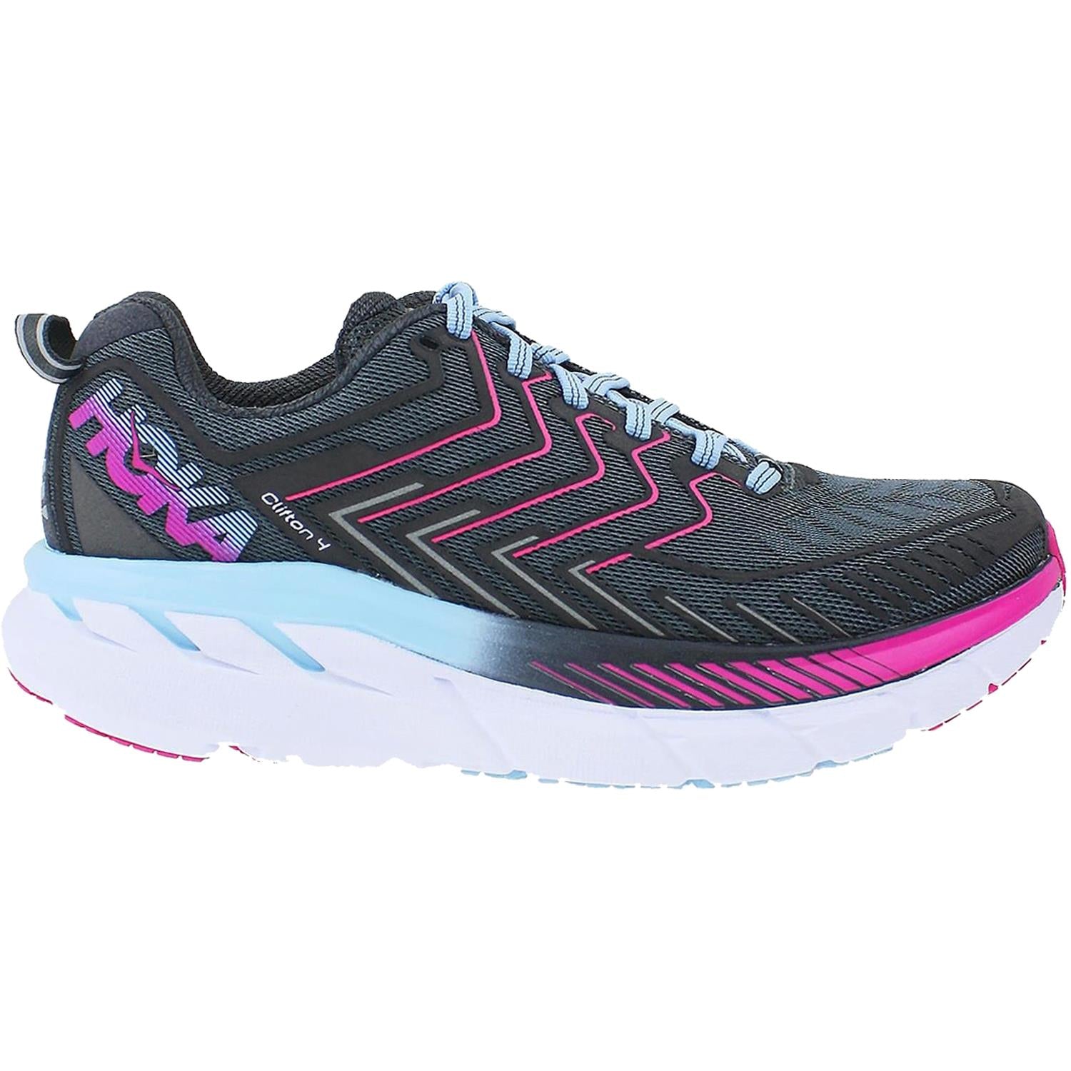 Womens Hoka one one Hoka Clifton 4 Women's Running Shoes Rock/Asphalt Mesh Rock/Asphalt Mesh