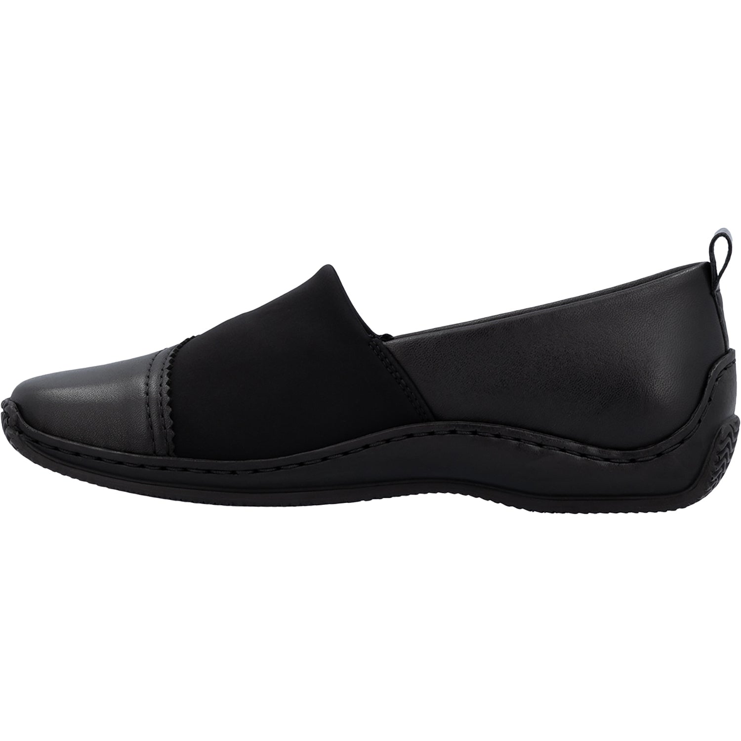 Womens Rieker Rieker L1790-00 Stretch Women's Slip Ons Black Black